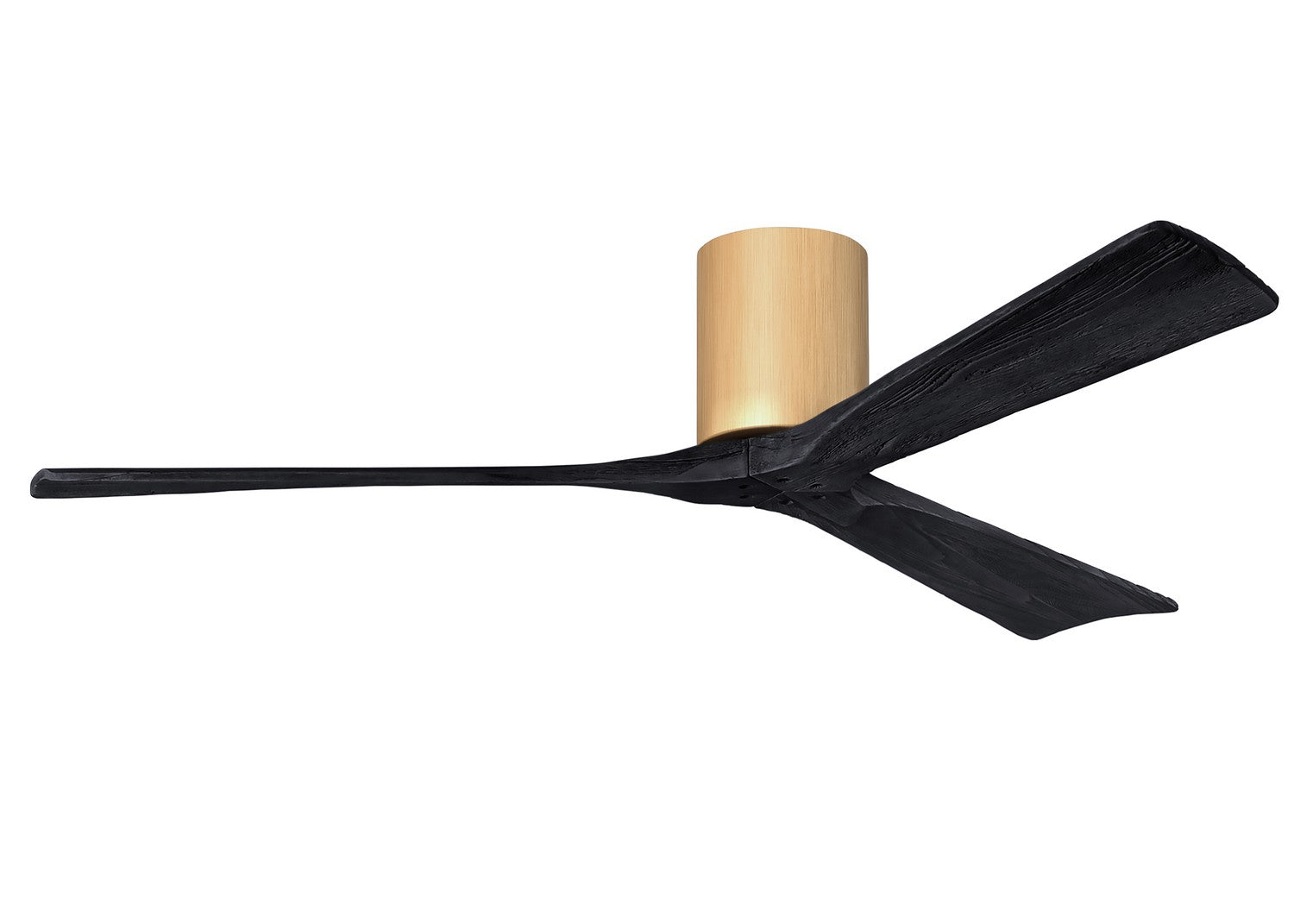 Matthews Fan Company - IR3H-LM-BK-60 - 60"Ceiling Fan - Irene-3H - Light Maple