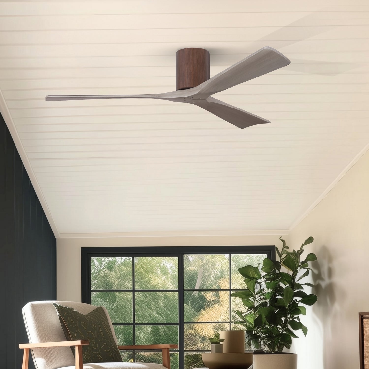 Matthews Fan Company - IR3H-WN-GA-60 - 60"Ceiling Fan - Irene-3H - Walnut
