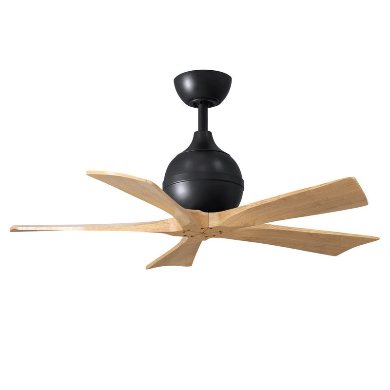 Matthews Fan Company - IR5-BK-LM-42 - 42"Ceiling Fan - Irene-5 - Matte Black