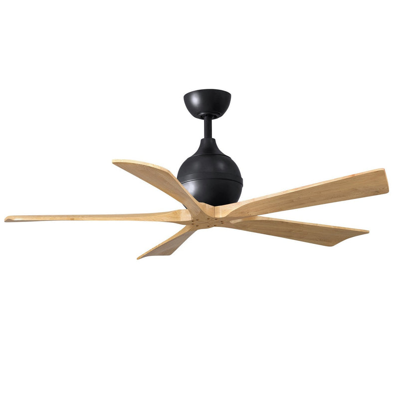 Matthews Fan Company - IR5-BK-LM-52 - 52"Ceiling Fan - Irene-5 - Matte Black
