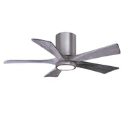 Matthews Fan Company - IR5HLK-BP-BW-42 - 42"Ceiling Fan - Irene-5HLK - Brushed Pewter
