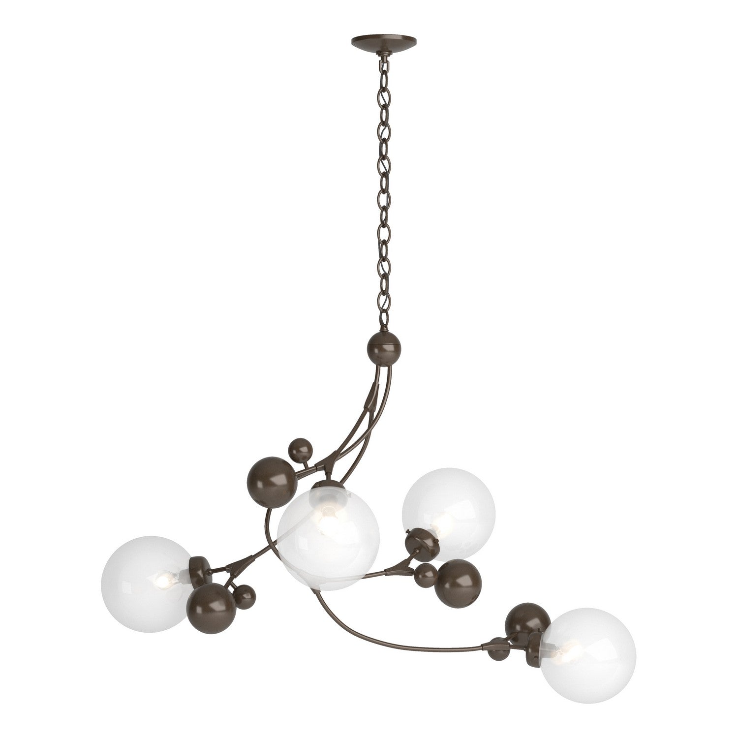 Hubbardton Forge - 136420-SKT-05-WF0639 - Four Light Pendant - Sprig - Bronze
