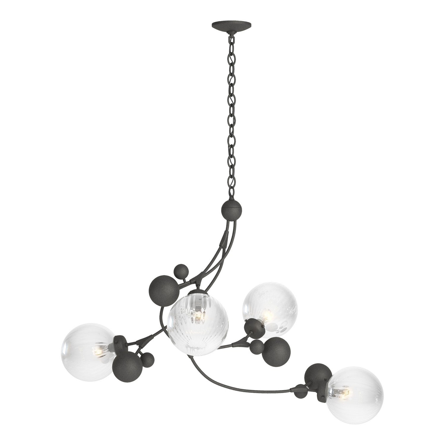 Hubbardton Forge - 136420-SKT-20-LL0639 - Four Light Pendant - Sprig - Natural Iron