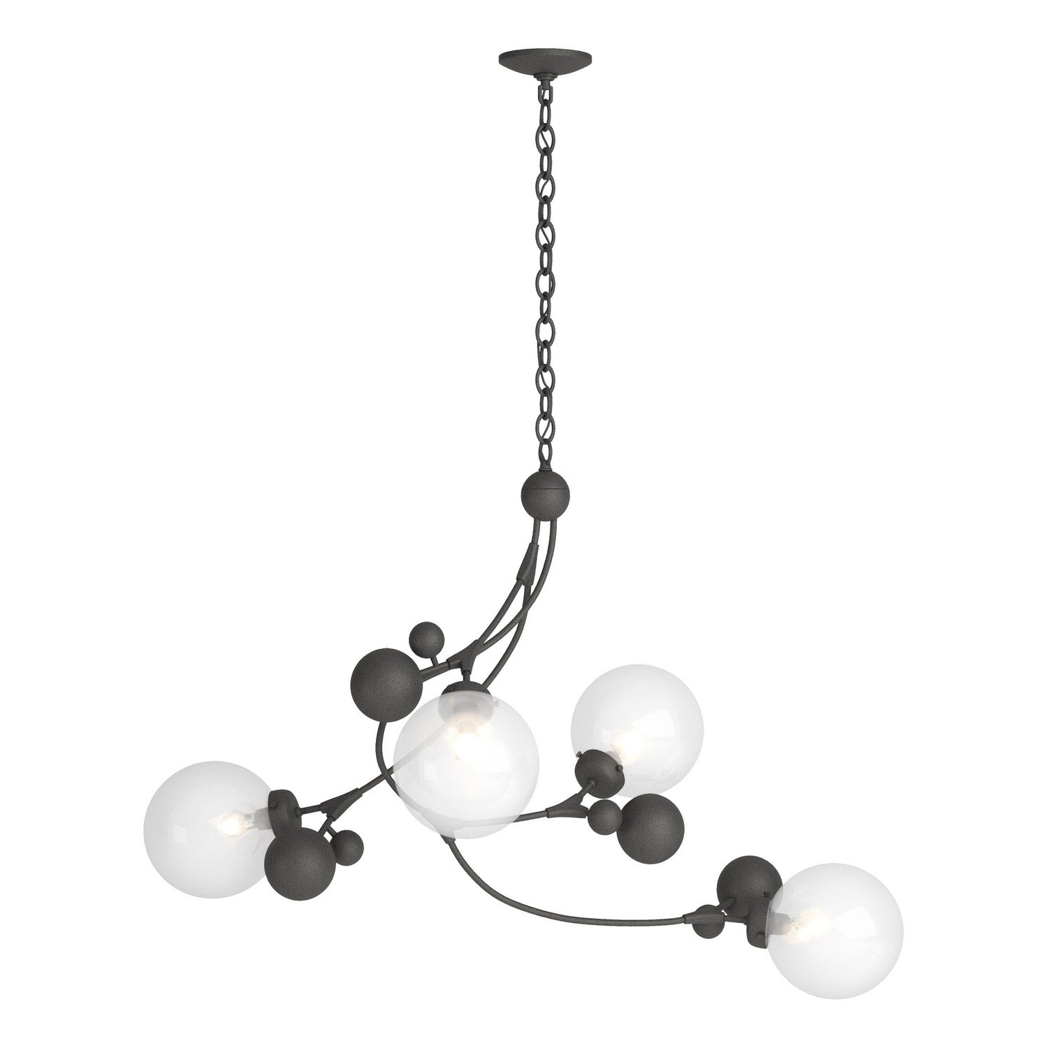 Hubbardton Forge - 136420-SKT-20-WF0639 - Four Light Pendant - Sprig - Natural Iron