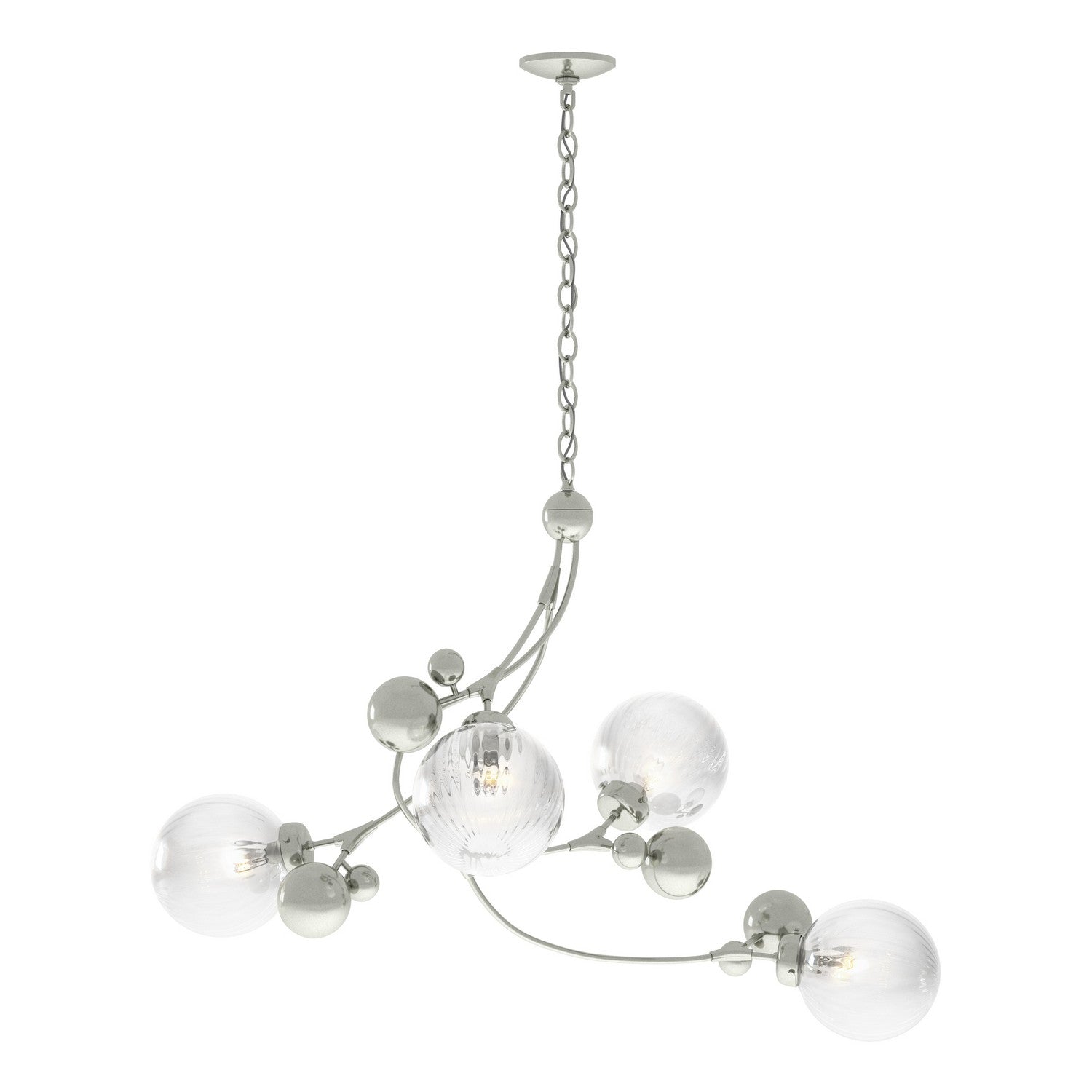 Hubbardton Forge - 136420-SKT-85-LL0639 - Four Light Pendant - Sprig - Sterling