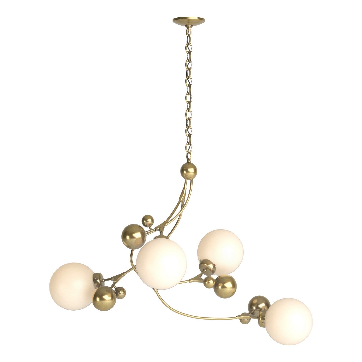 Hubbardton Forge - 136420-SKT-86-GG0639 - Four Light Pendant - Sprig - Modern Brass