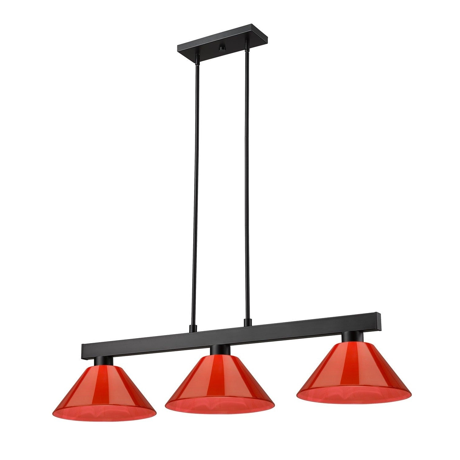 Z-Lite - 152MB-PRD - Three Light Billiard - Cobalt - Matte Black