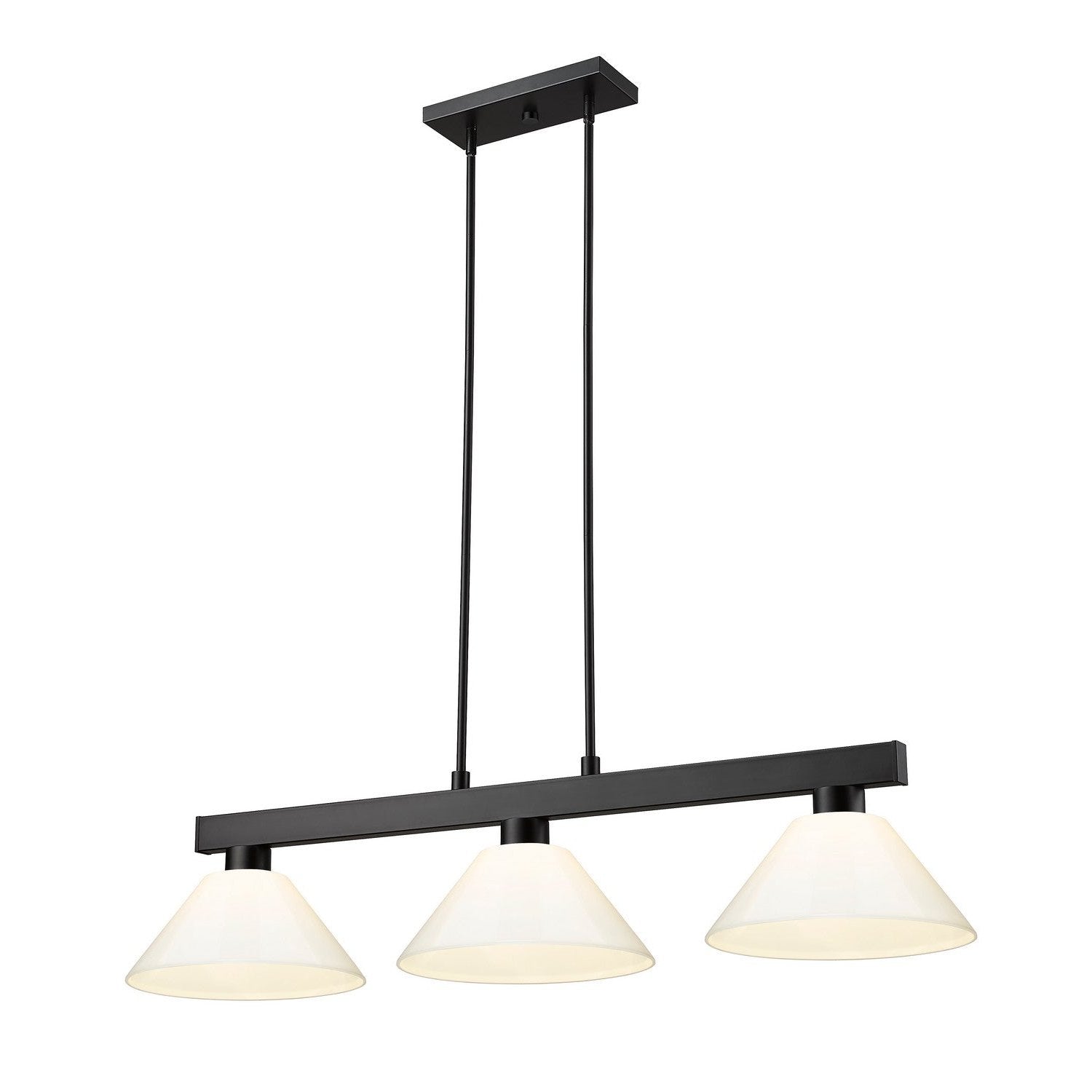Z-Lite - 152MB-PWH - Three Light Billiard - Cobalt - Matte Black