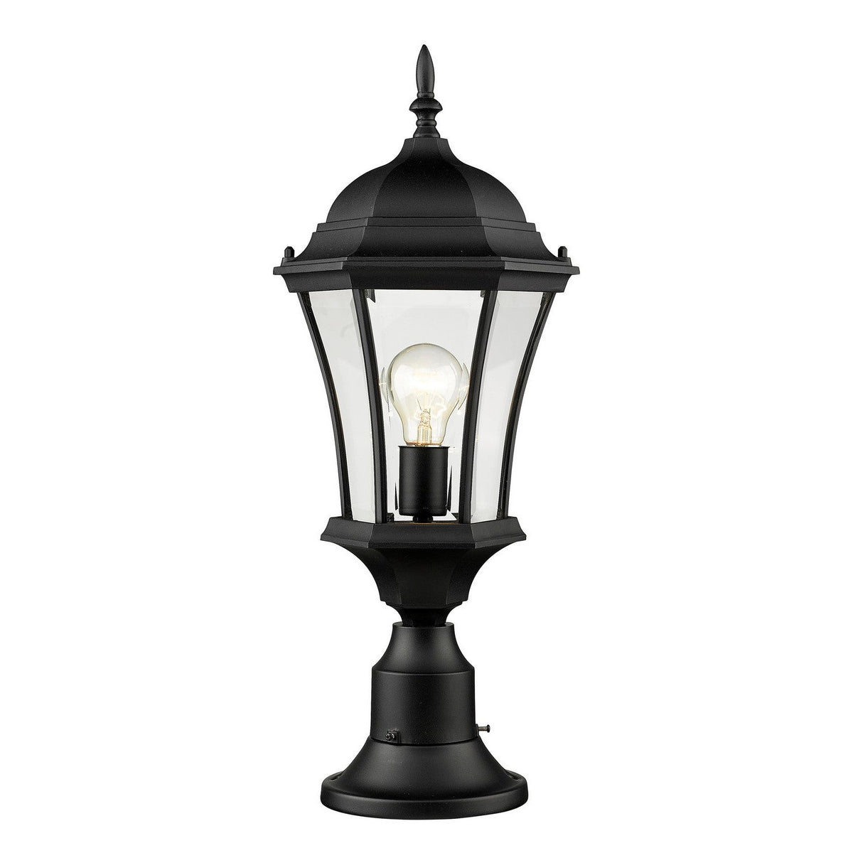 Z-Lite - 522PHM-553PM-BK - One Light Outdoor Pier Mounted Fixture - Wakefield - Black