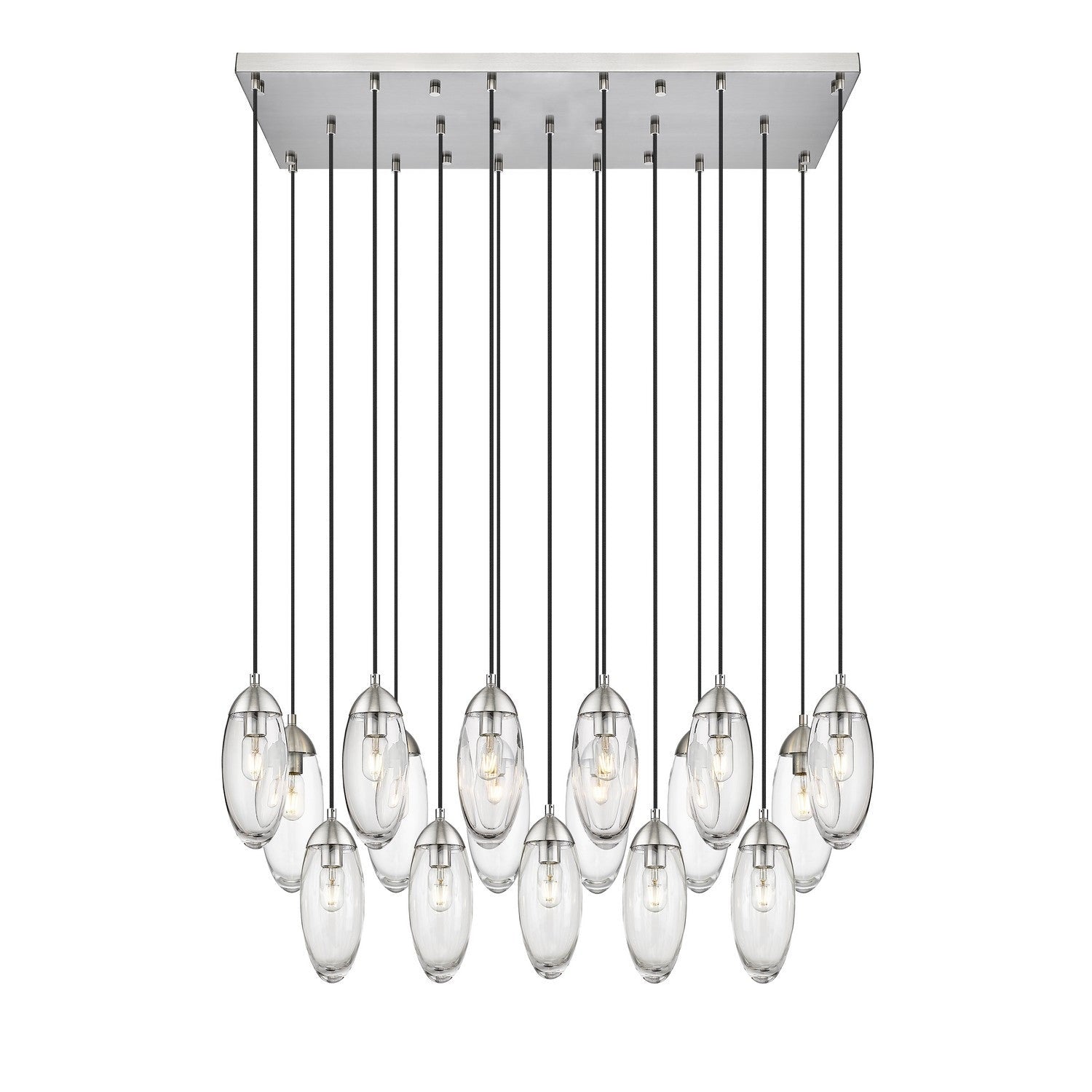 Z-Lite - 651P-17L-BN - 17 Light Linear Chandelier - Arden - Brushed Nickel