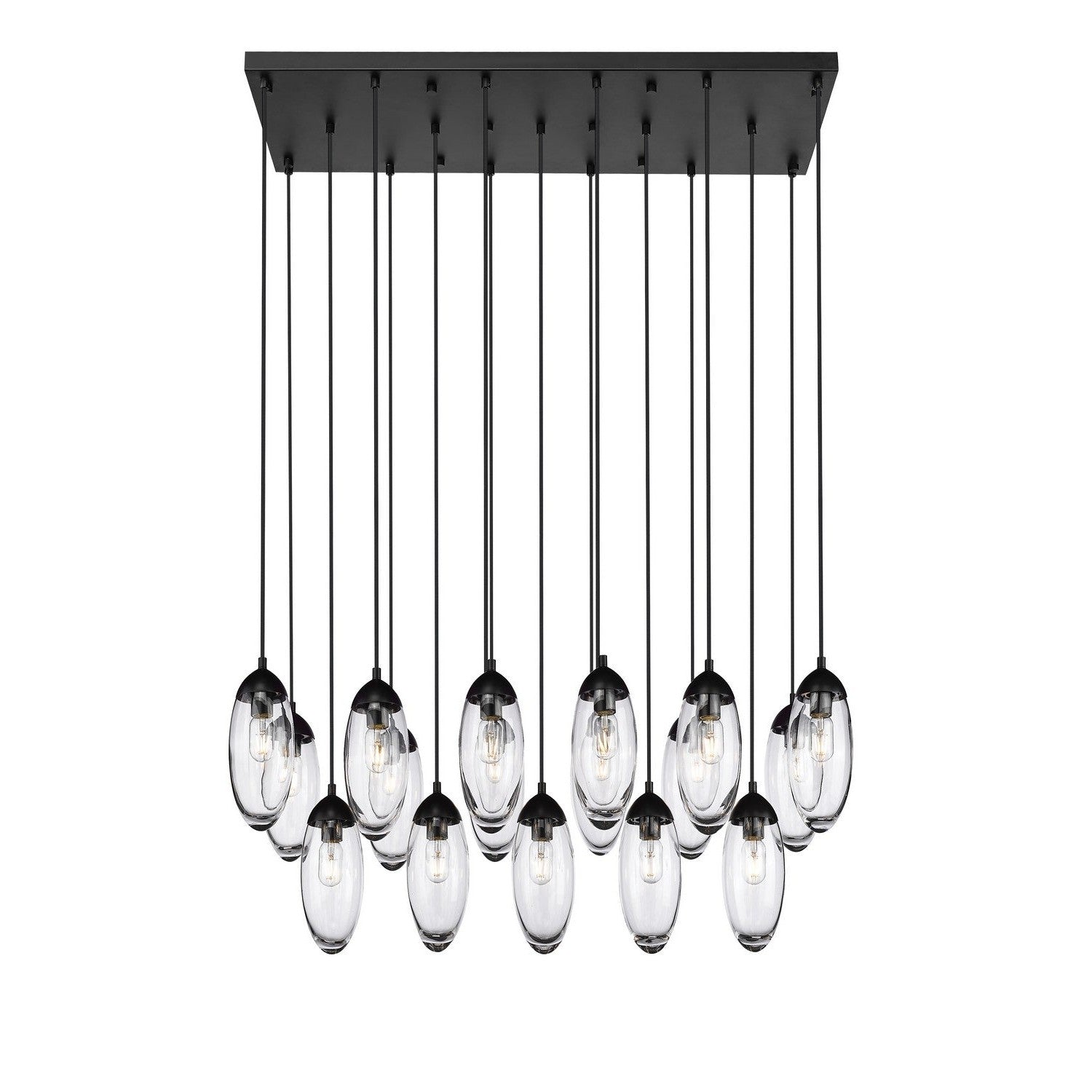 Z-Lite - 651P-17L-MB - 17 Light Linear Chandelier - Arden - Matte Black