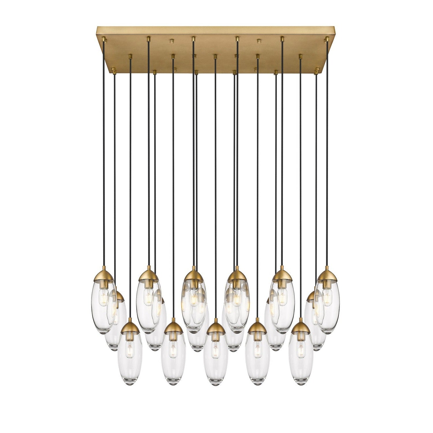 Z-Lite - 651P-17L-RB - 17 Light Linear Chandelier - Arden - Rubbed Brass