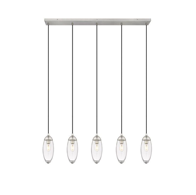 Z-Lite - 651P-5L-BN - Five Light Linear Chandelier - Arden - Brushed Nickel