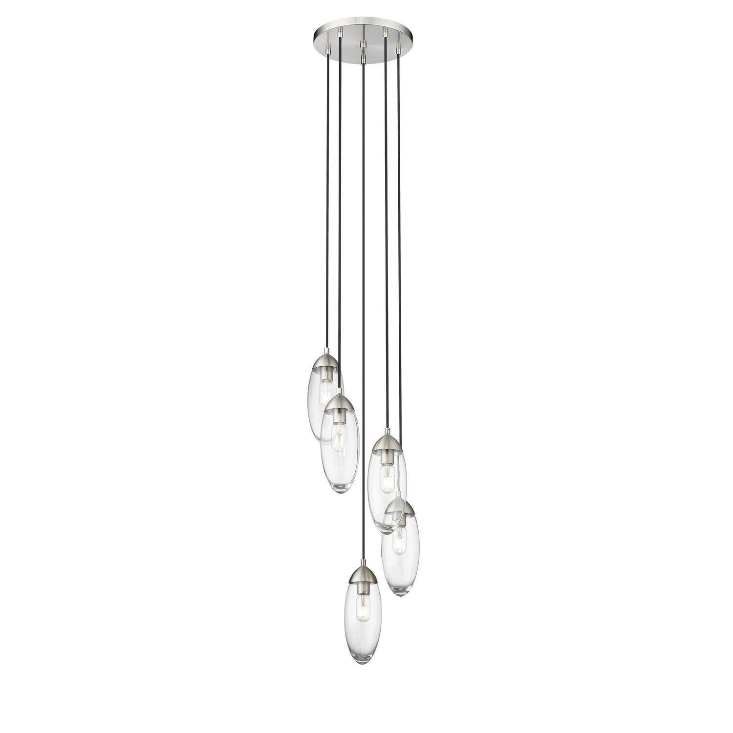 Z-Lite - 651P-5R-BN - Five Light Chandelier - Arden - Brushed Nickel