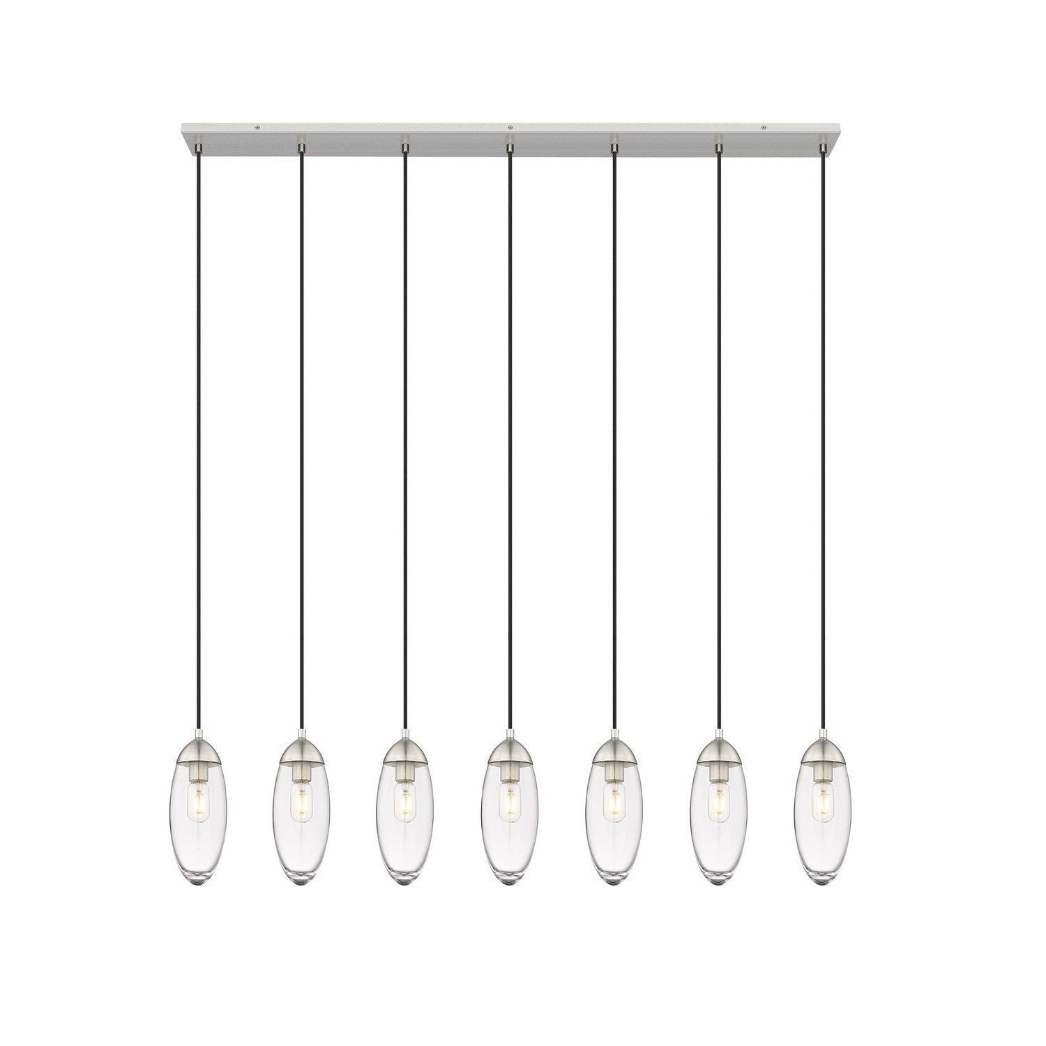 Z-Lite - 651P-7L-BN - Seven Light Linear Chandelier - Arden - Brushed Nickel