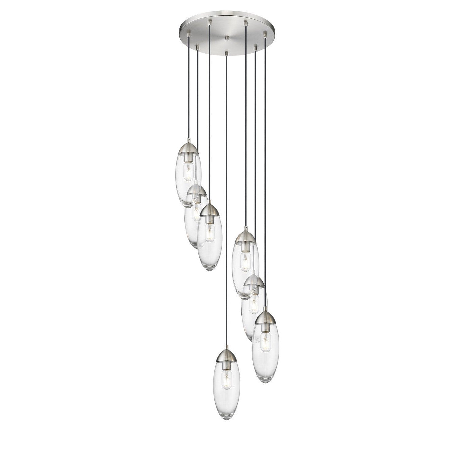 Z-Lite - 651P-7R-BN - Seven Light Chandelier - Arden - Brushed Nickel
