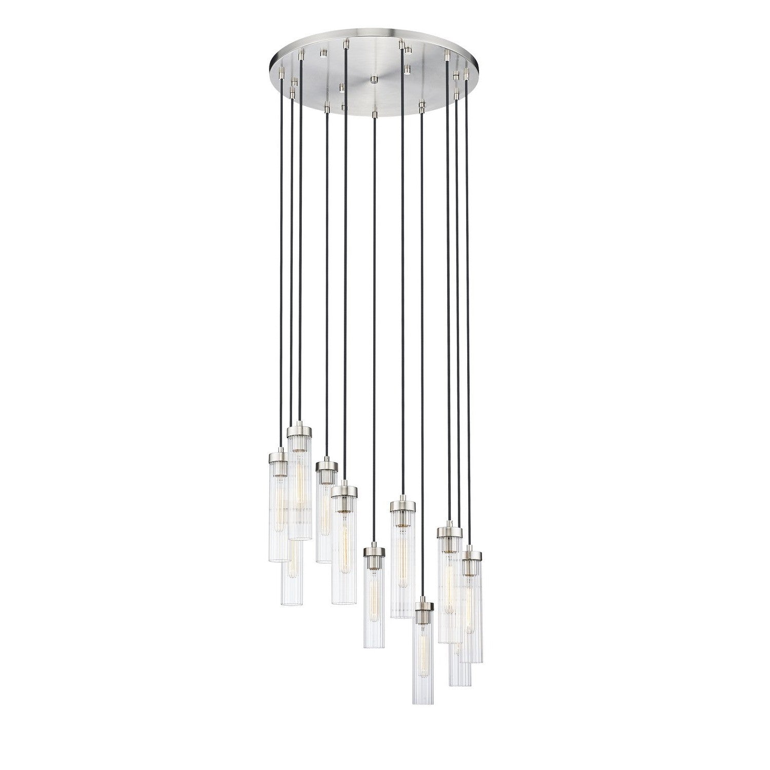 Z-Lite - 740P-11R-BN - 11 Light Chandelier - Beau - Brushed Nickel