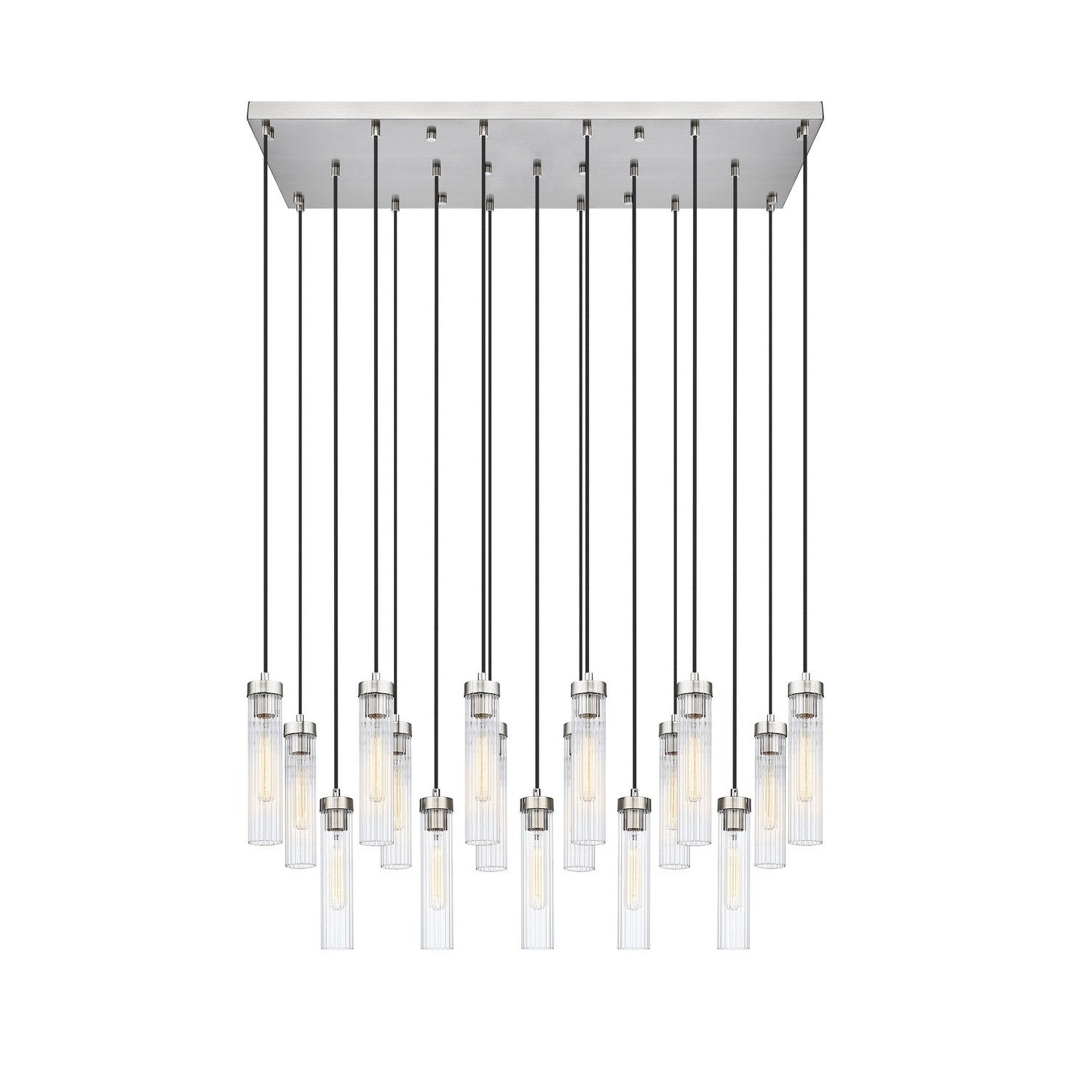 Z-Lite - 740P-17L-BN - 17 Light Linear Chandelier - Beau - Brushed Nickel