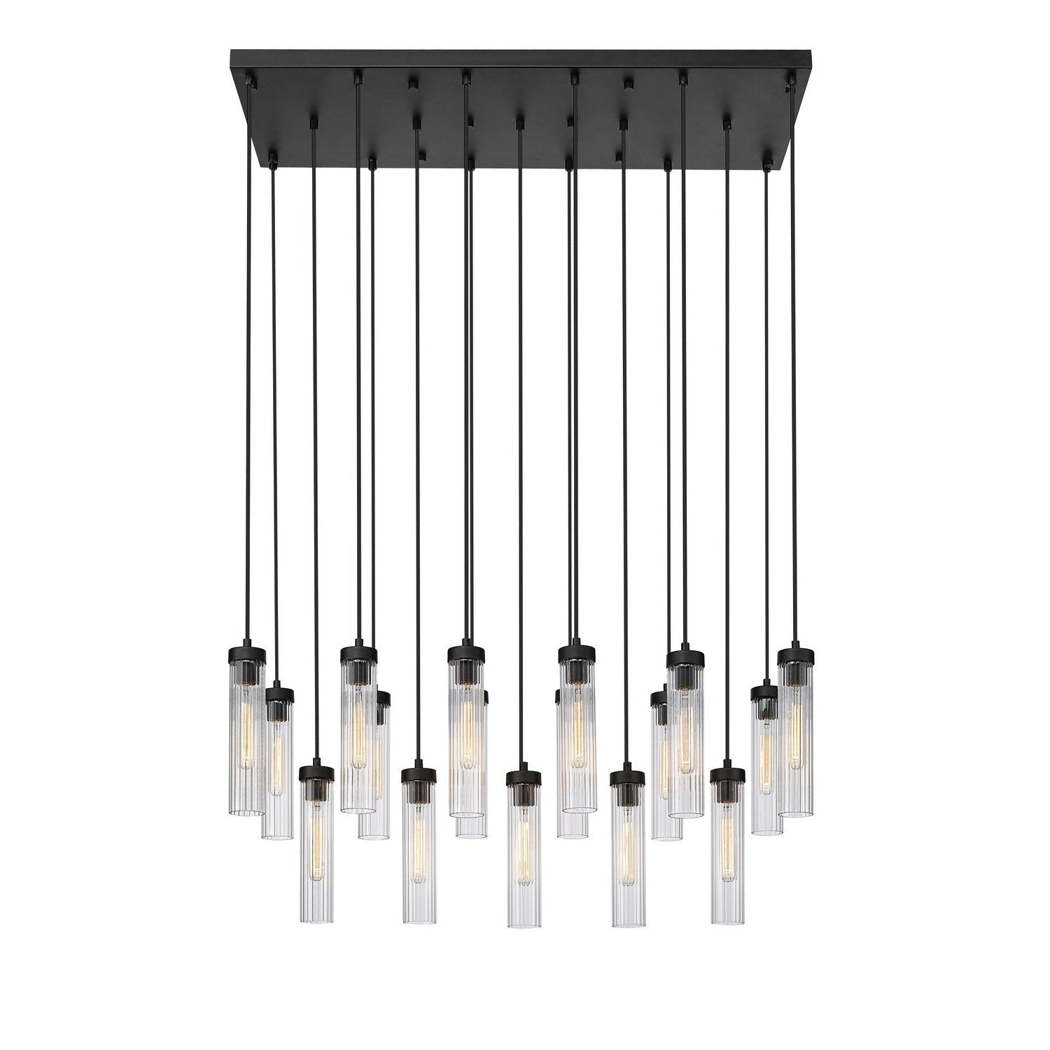 Z-Lite - 740P-17L-MB - 17 Light Linear Chandelier - Beau - Matte Black