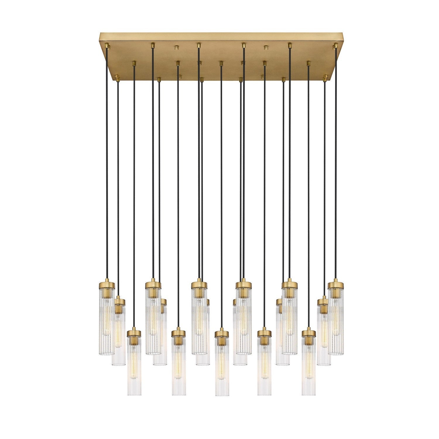 Z-Lite - 740P-17L-RB - 17 Light Linear Chandelier - Beau - Rubbed Brass