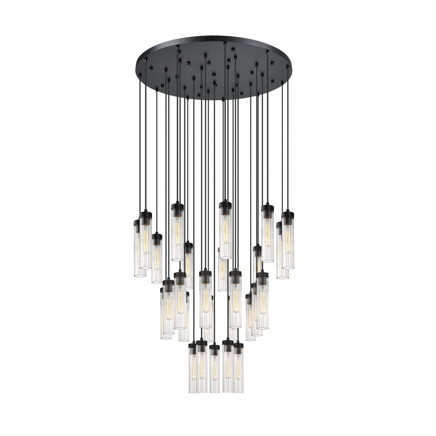 Z-Lite - 740P-27R-MB - 27 Light Chandelier - Beau - Matte Black
