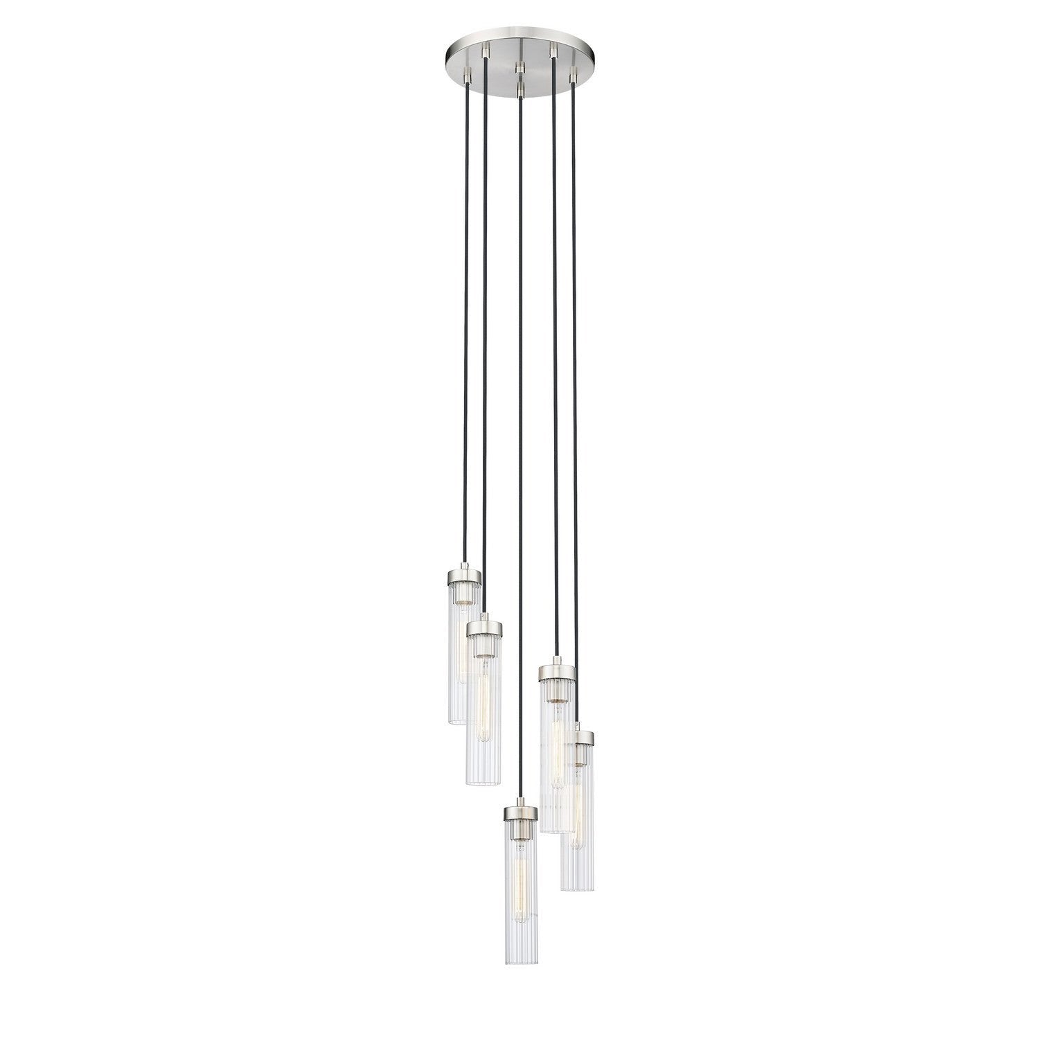 Z-Lite - 740P-5R-BN - Five Light Chandelier - Beau - Brushed Nickel