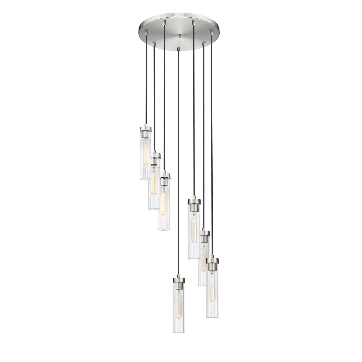 Z-Lite - 740P-7R-BN - Seven Light Chandelier - Beau - Brushed Nickel