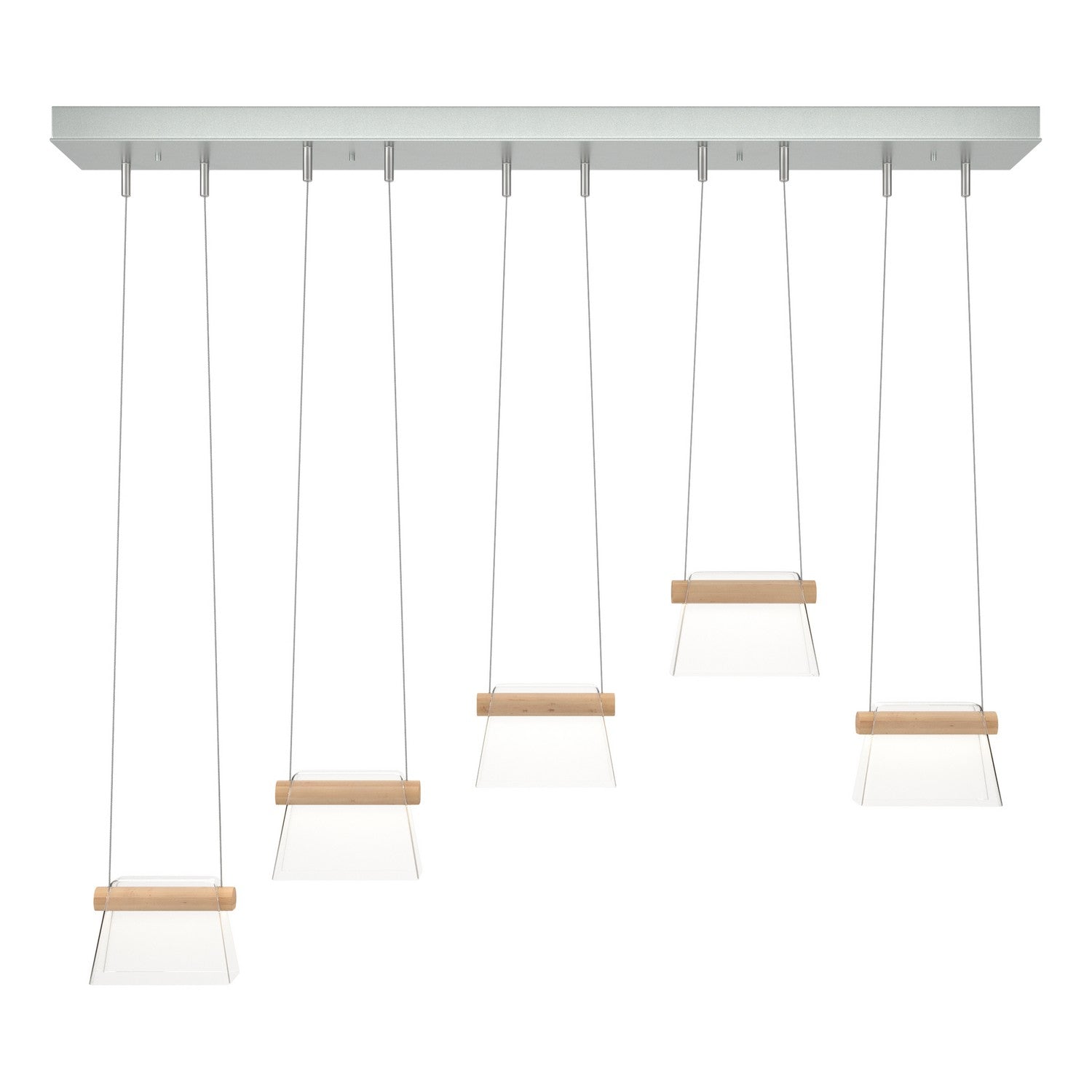 Hubbardton Forge - 136570-LED-STND-82-WD-ZM0560 - LED Pendant - Cowbell - Vintage Platinum