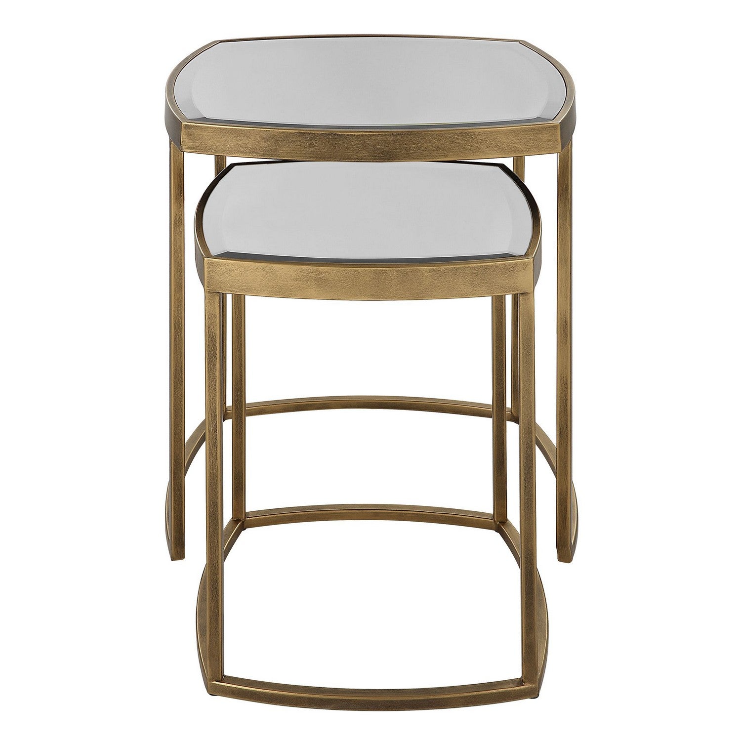 Uttermost - 22957 - Nesting Tables, Set Of 2 - Vista - Antique Gold