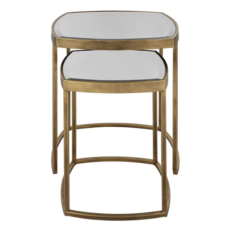 Uttermost - 22957 - Nesting Tables, Set Of 2 - Vista - Antique Gold