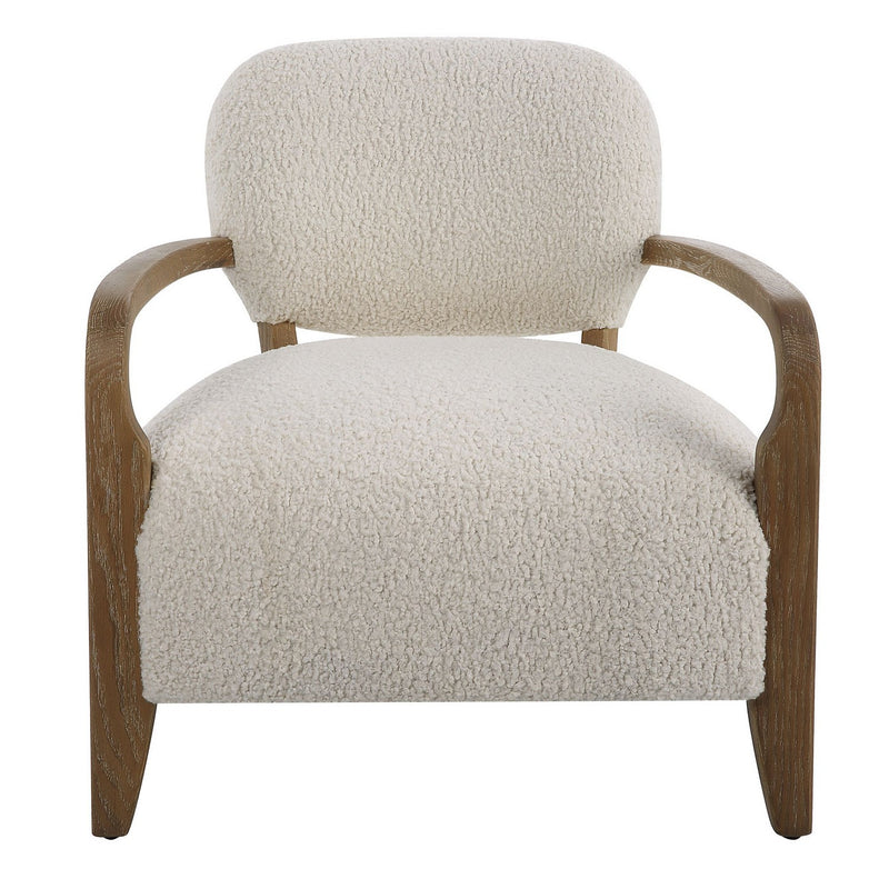 Uttermost - 23772 - Accent Chair - Telluride - Solid Oak Tapered