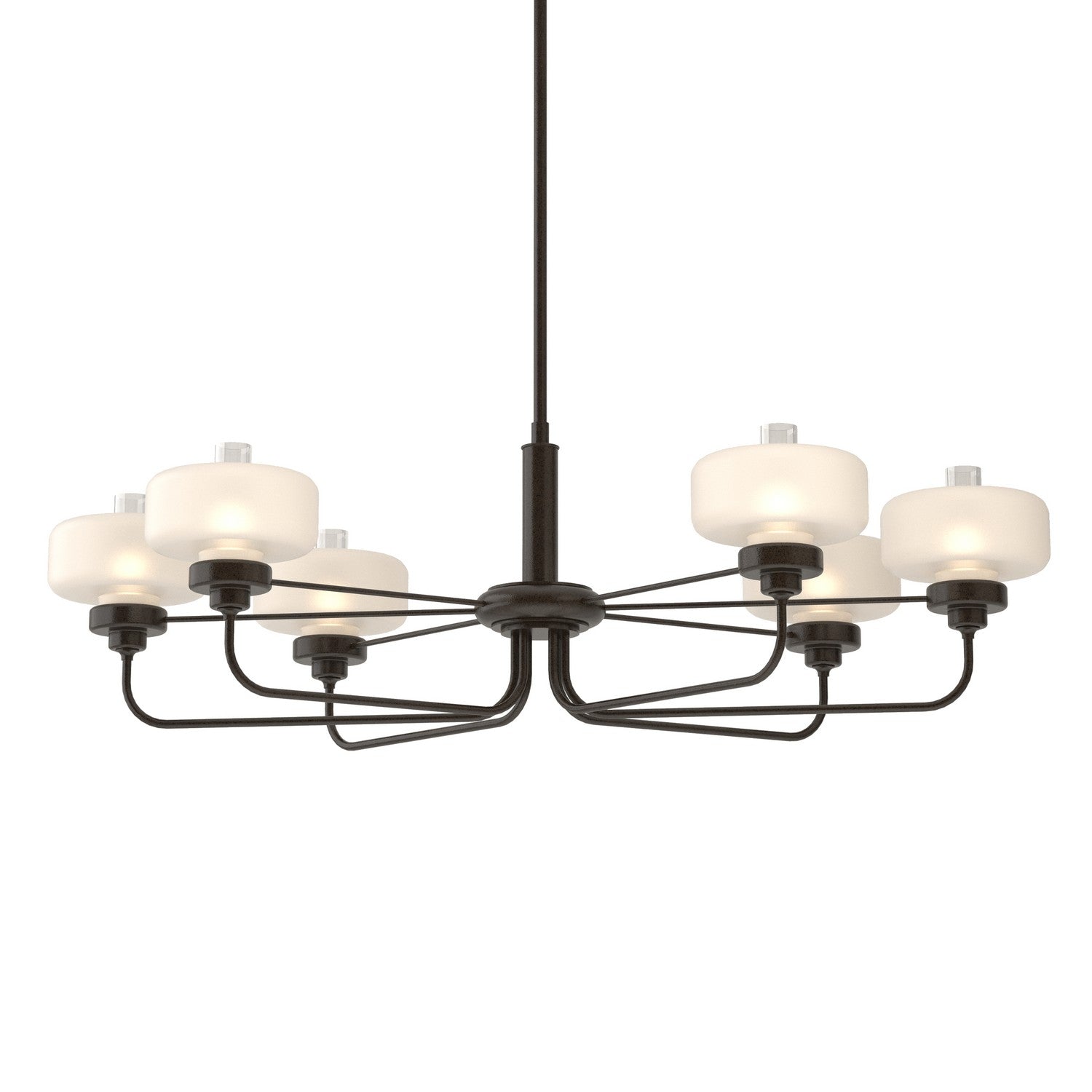 Hubbardton Forge - 137840-SKT-MULT-14-WC0593 - Six Light Pendant - Nola - Oil Rubbed Bronze