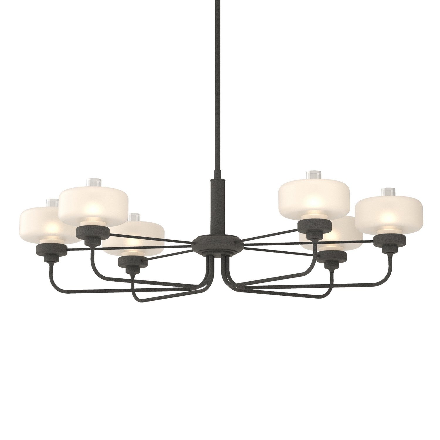 Hubbardton Forge - 137840-SKT-MULT-20-WC0593 - Six Light Pendant - Nola - Natural Iron