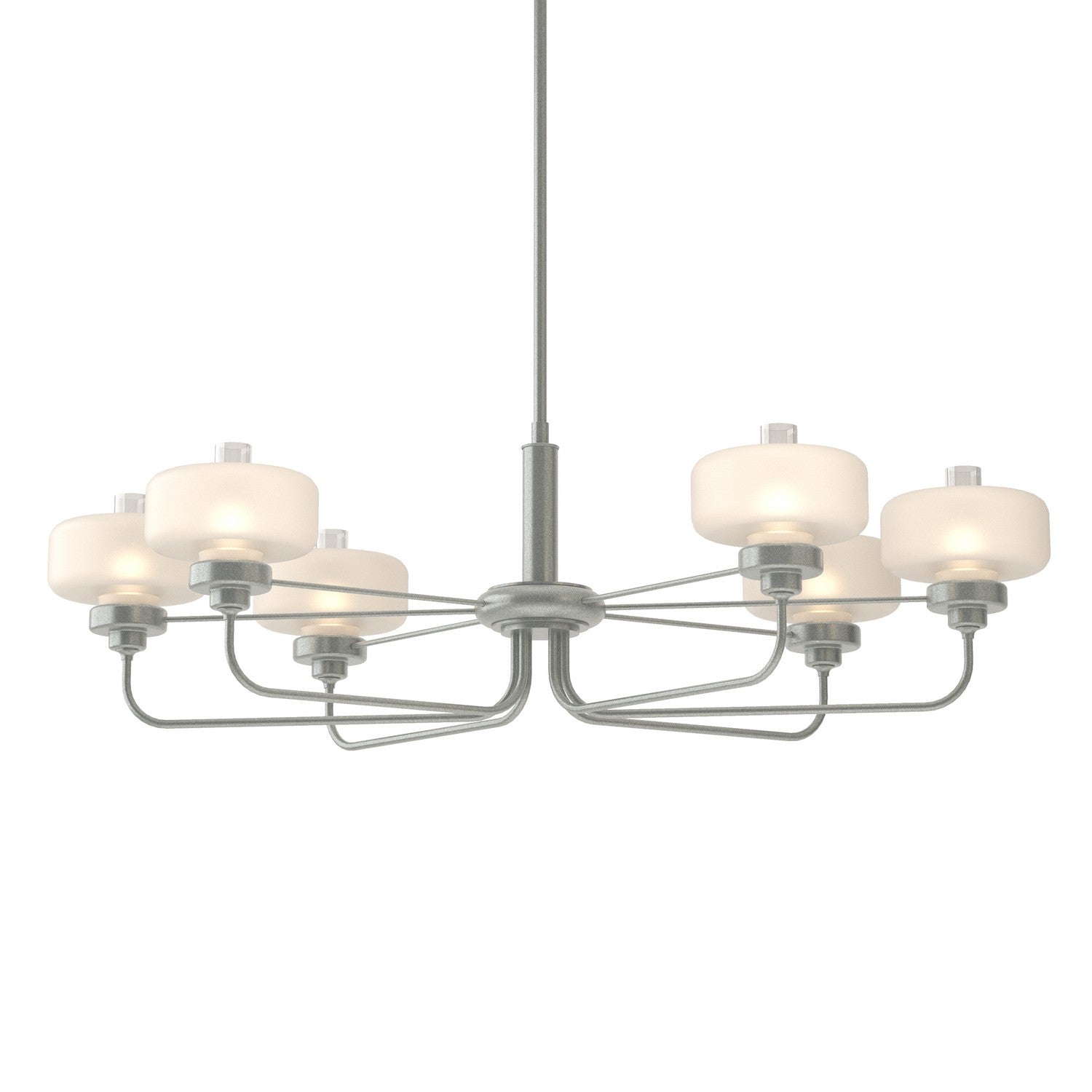 Hubbardton Forge - 137840-SKT-MULT-82-WC0593 - Six Light Pendant - Nola - Vintage Platinum