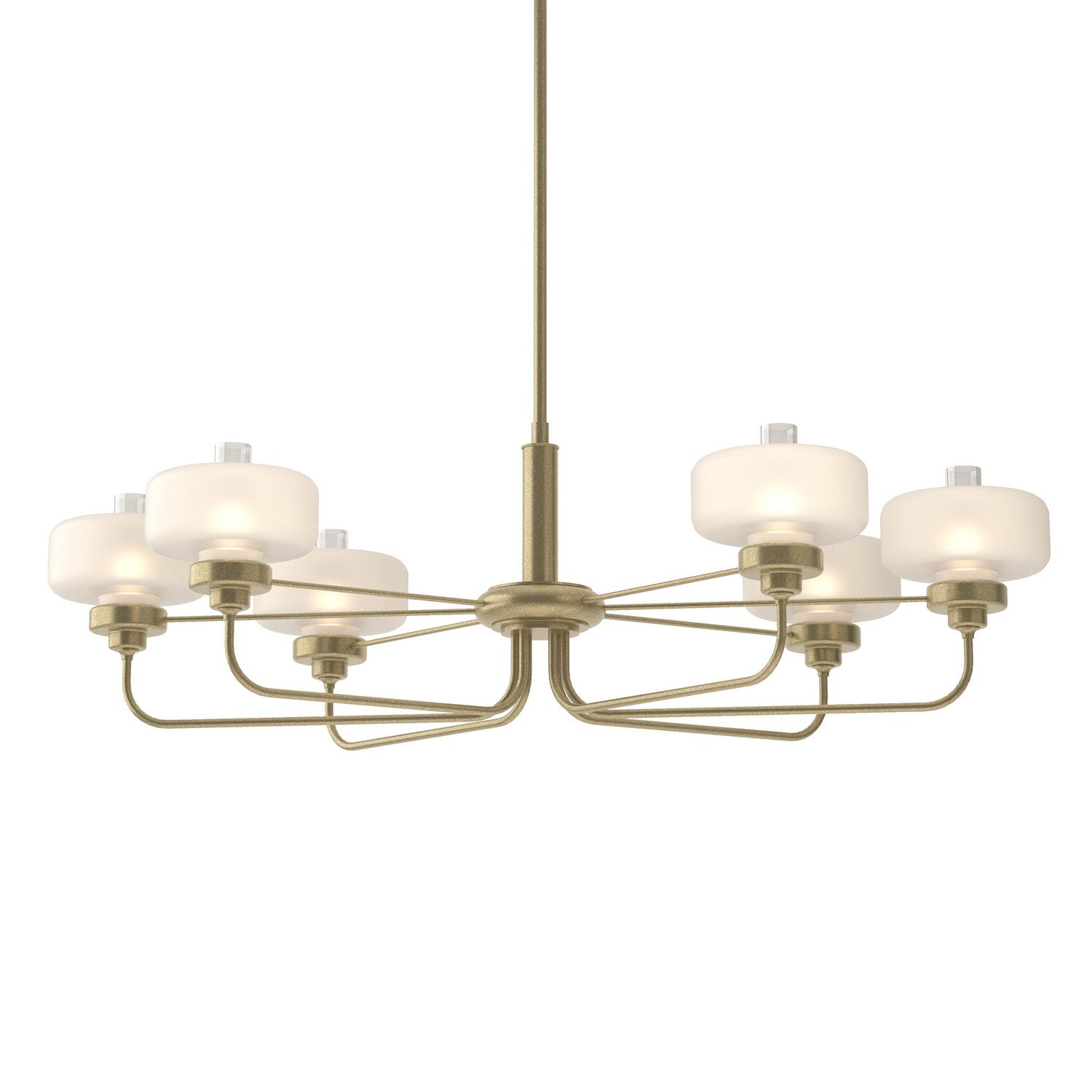 Hubbardton Forge - 137840-SKT-MULT-84-WC0593 - Six Light Pendant - Nola - Soft Gold