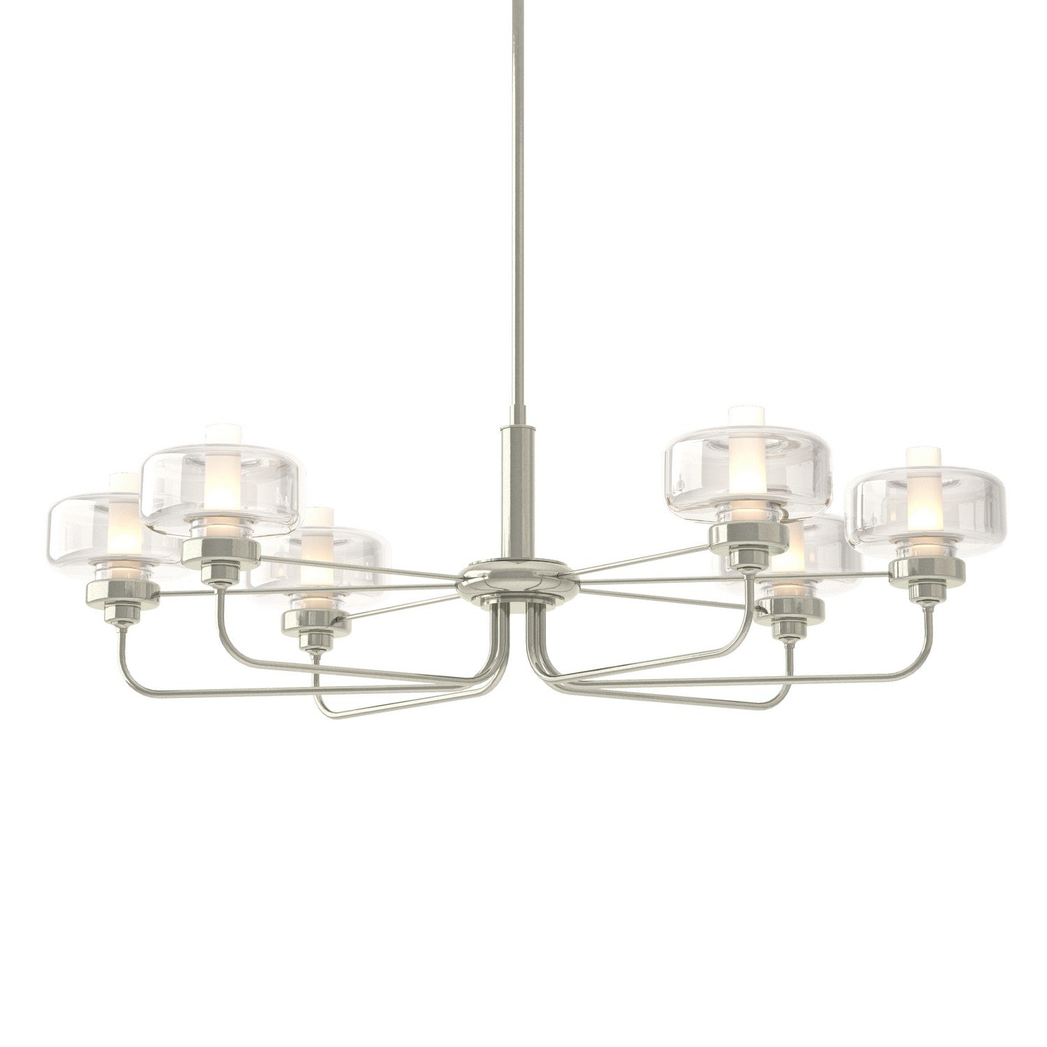 Hubbardton Forge - 137840-SKT-MULT-85-YE0592 - Six Light Pendant - Nola - Sterling