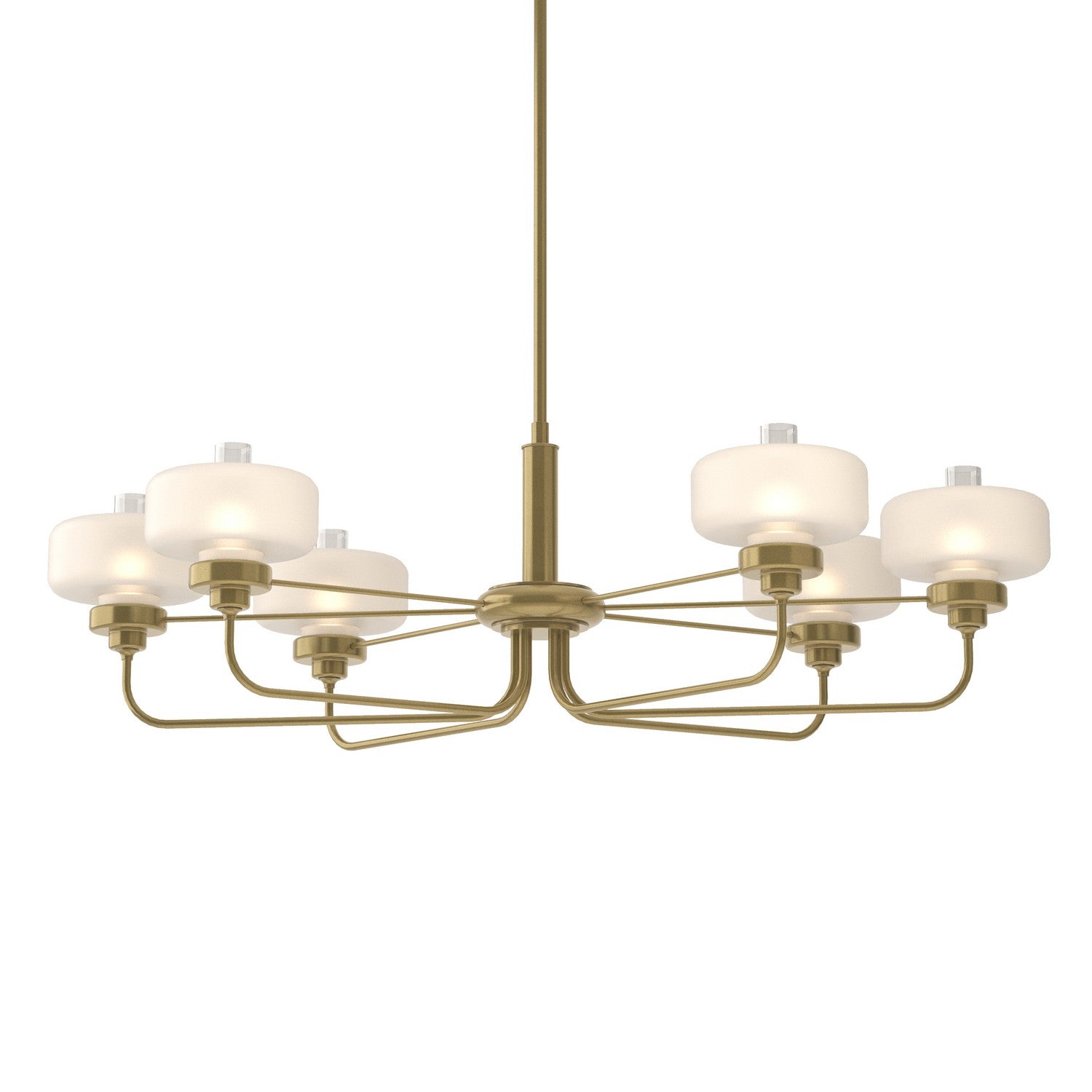 Hubbardton Forge - 137840-SKT-MULT-86-WC0593 - Six Light Pendant - Nola - Modern Brass
