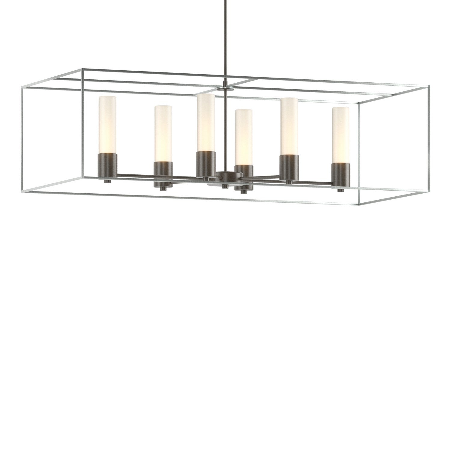 Hubbardton Forge - 138940-SKT-MULT-07-82-GG0392 - Six Light Pendant - Portico - Dark Smoke