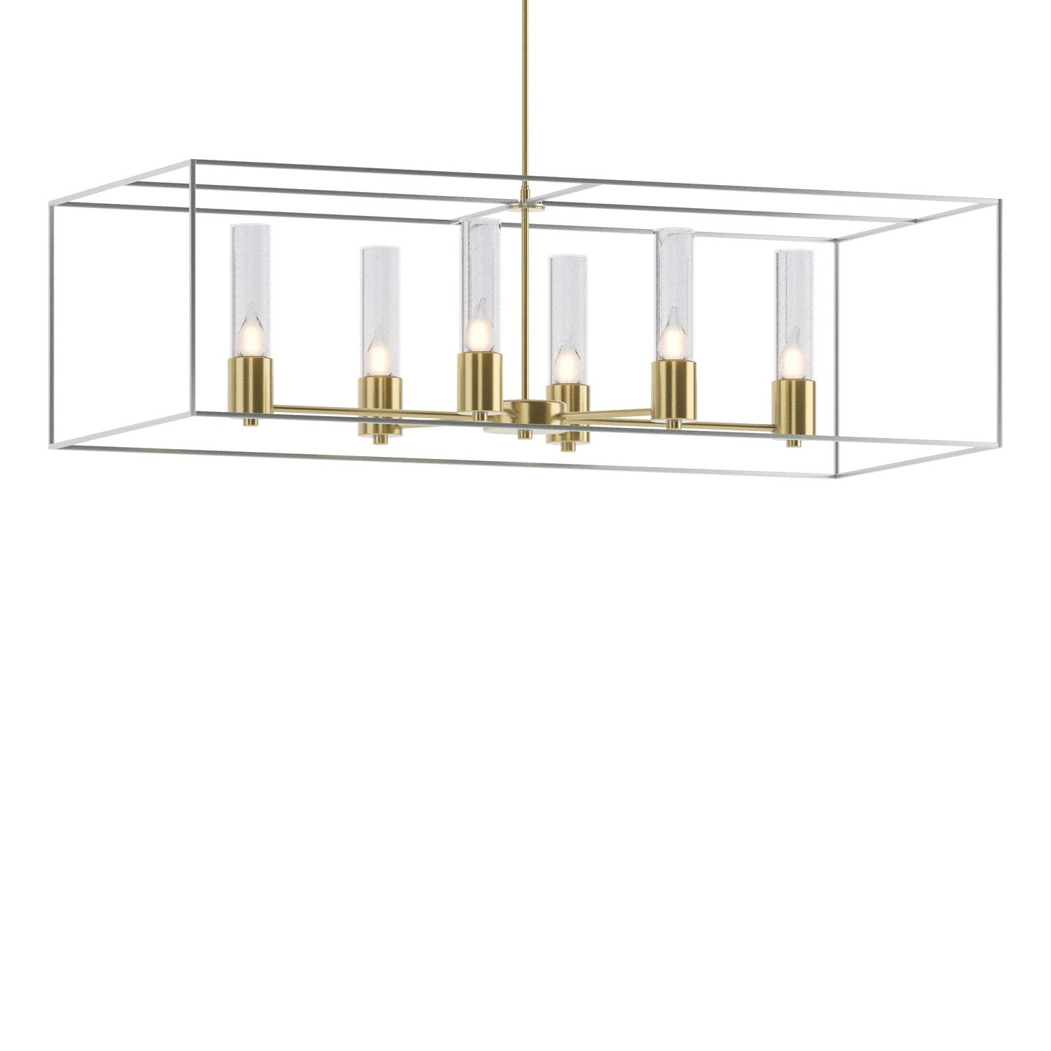 Hubbardton Forge - 138940-SKT-MULT-86-82-II0392 - Six Light Pendant - Portico - Modern Brass