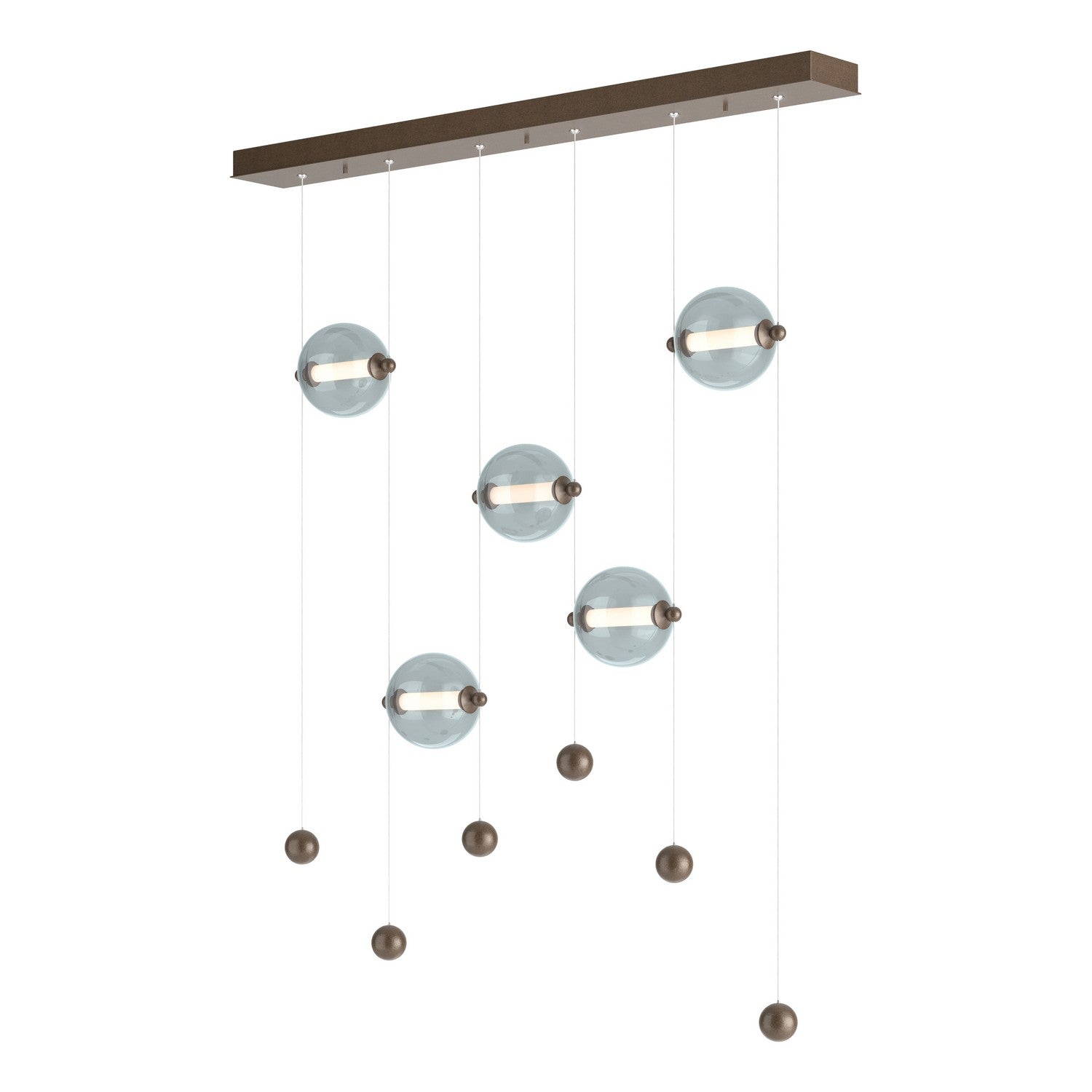 Hubbardton Forge - 139050-LED-STND-05-YL0668 - LED Pendant - Abacus - Bronze