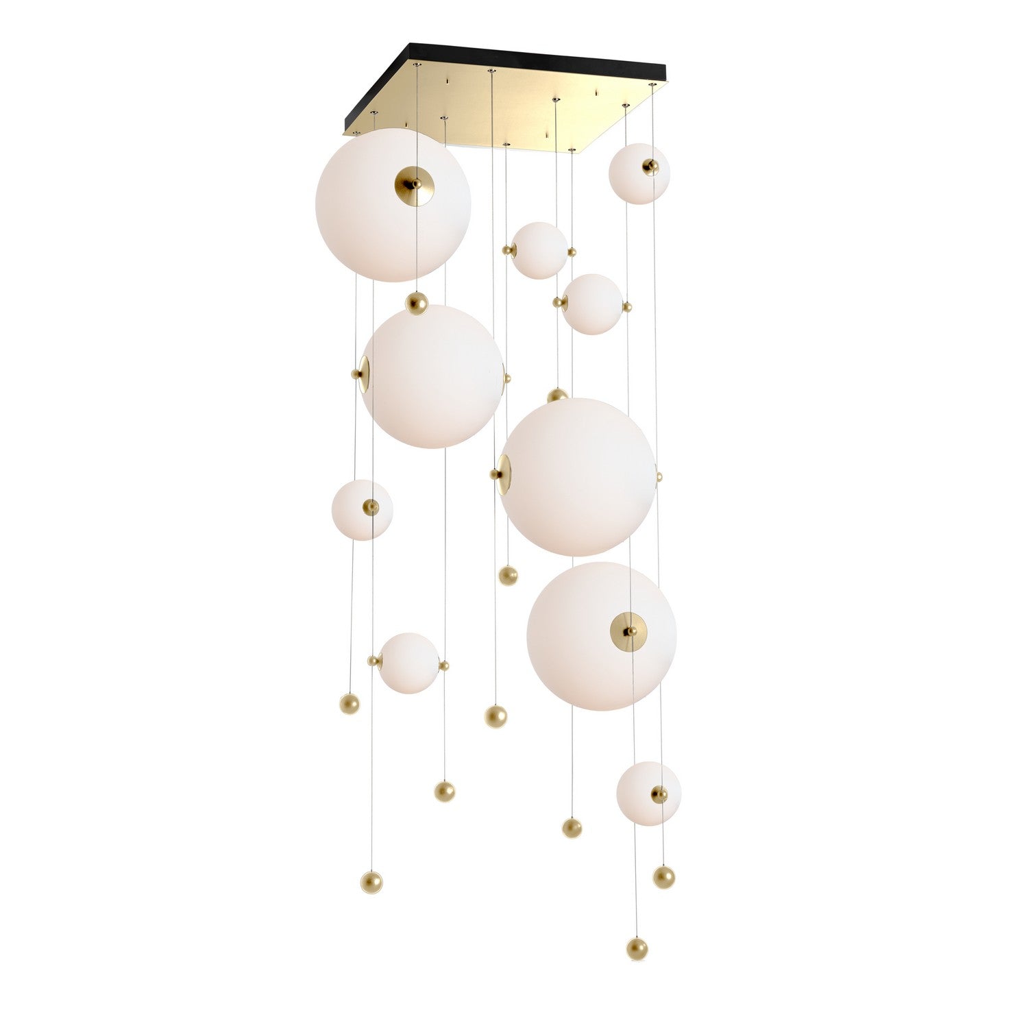 Hubbardton Forge - 139051-LED-STND-86-GG0694 - LED Pendant - Abacus - Modern Brass