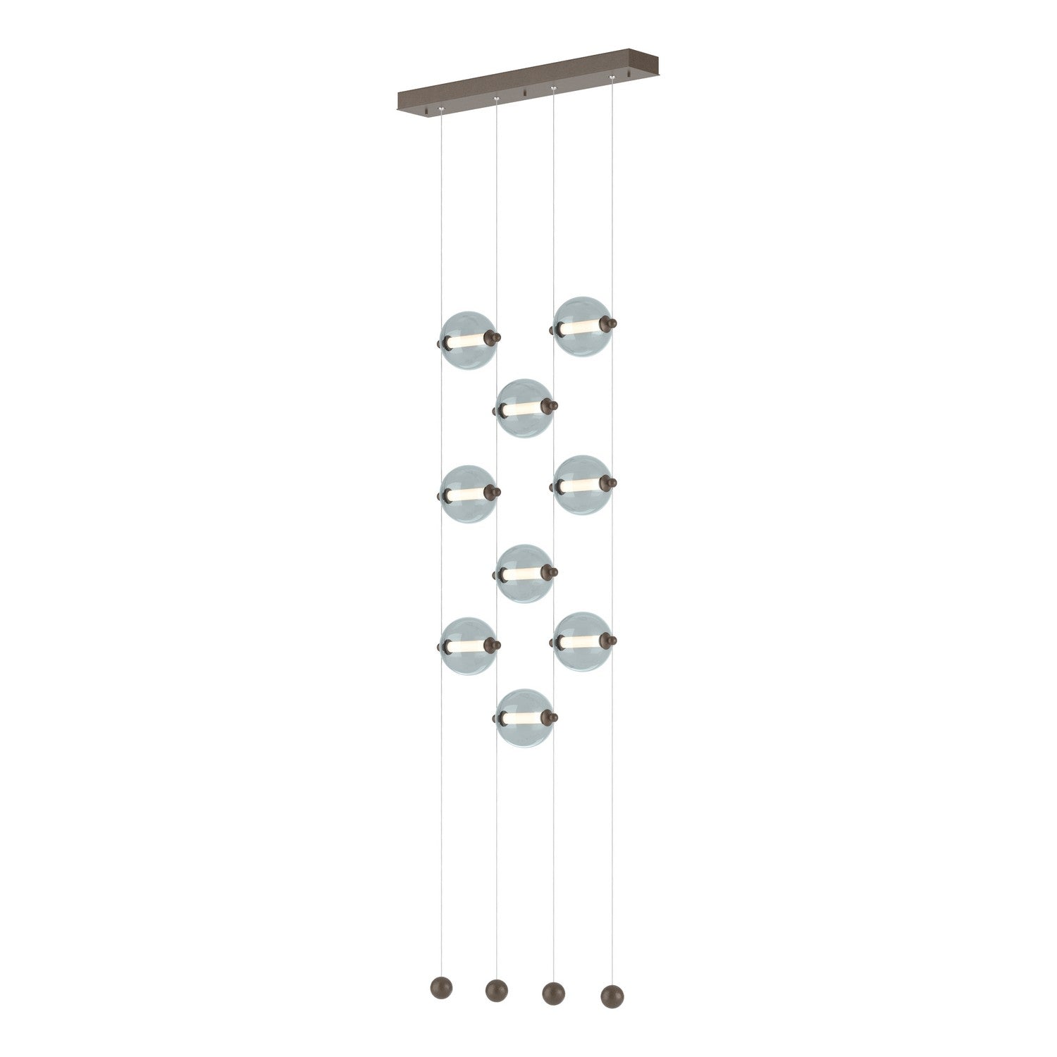 Hubbardton Forge - 139057-LED-STND-05-YL0668 - LED Pendant - Abacus - Bronze