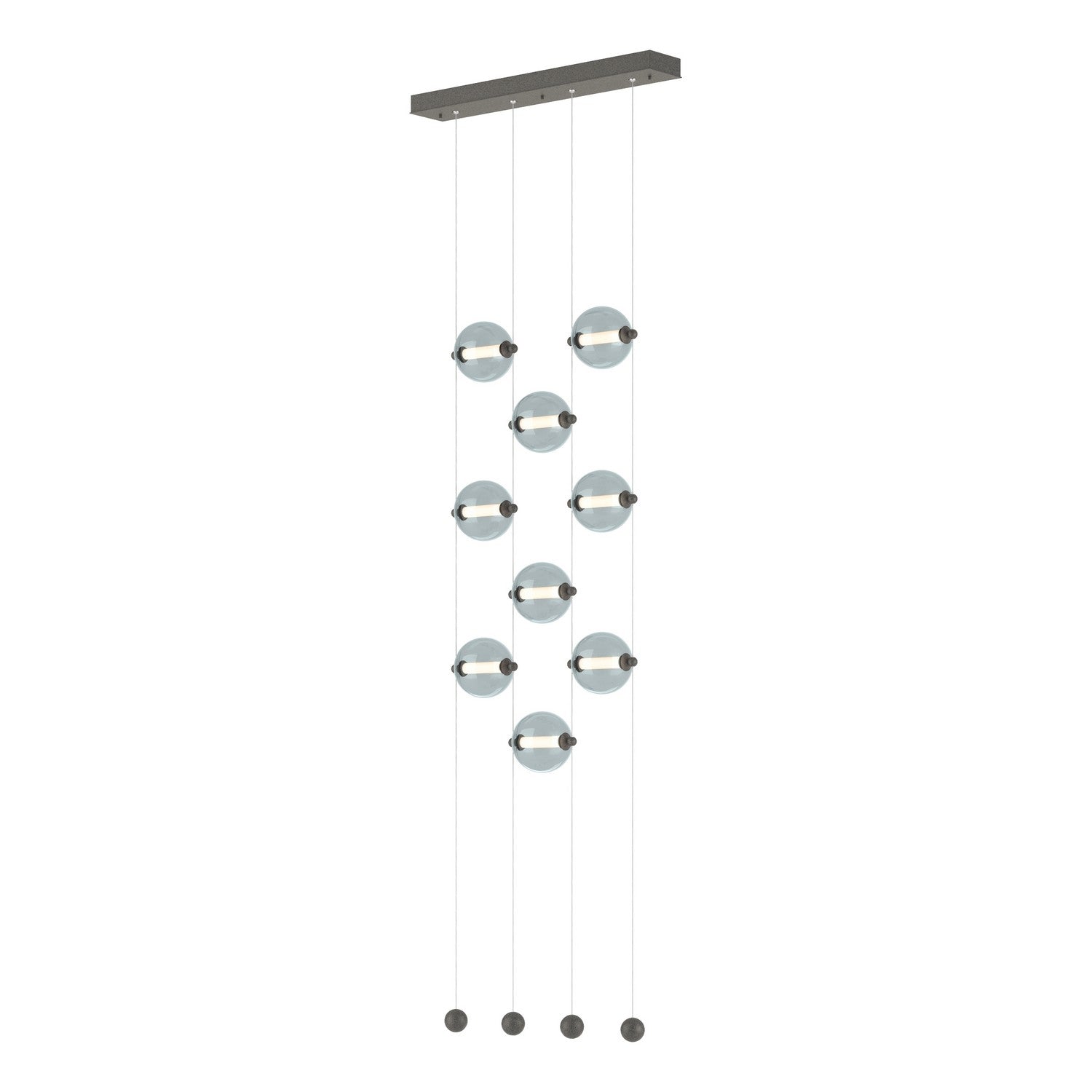 Hubbardton Forge - 139057-LED-STND-20-YL0668 - LED Pendant - Abacus - Natural Iron