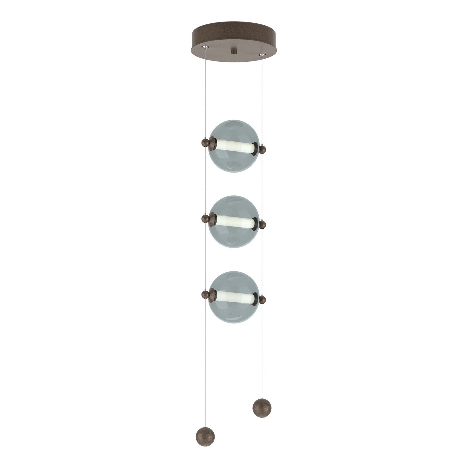 Hubbardton Forge - 139059-LED-STND-05-YL0668 - LED Pendant - Abacus - Bronze