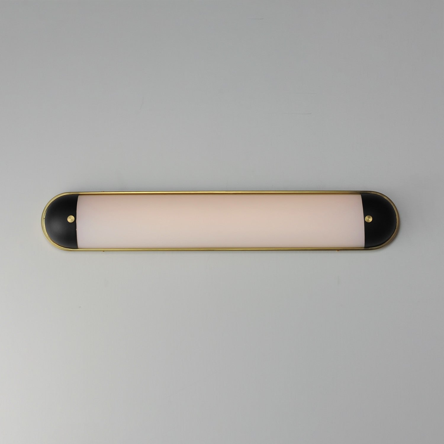 Maxim - 39563SWBKNAB - LED Bath Vanity - Capsule - Black / Natural Aged Brass
