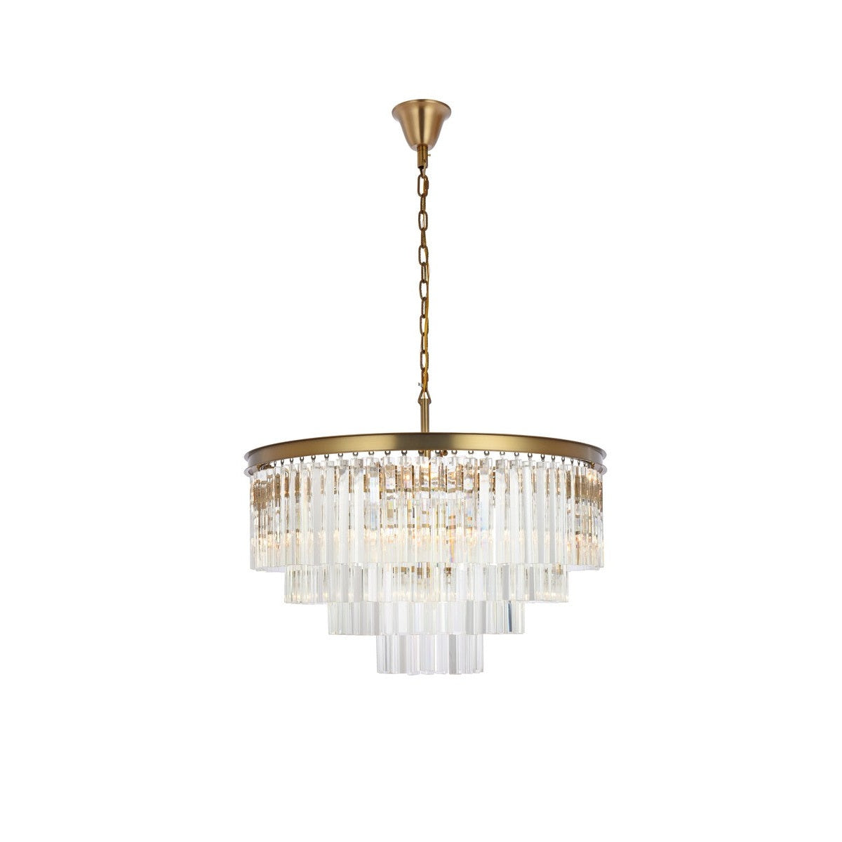 Elegant Lighting - 1201D32SG/RC - 17 Light Chandelier - Sydney - satin gold