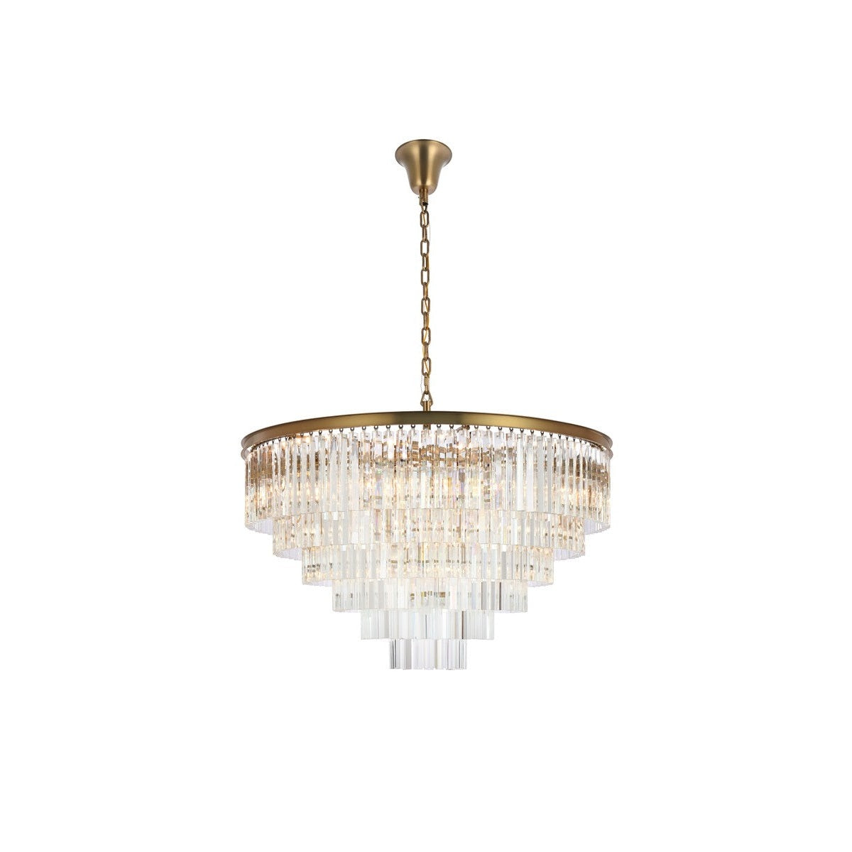 Elegant Lighting - 1201D44SG/RC - 33 Light Chandelier - Sydney - satin gold