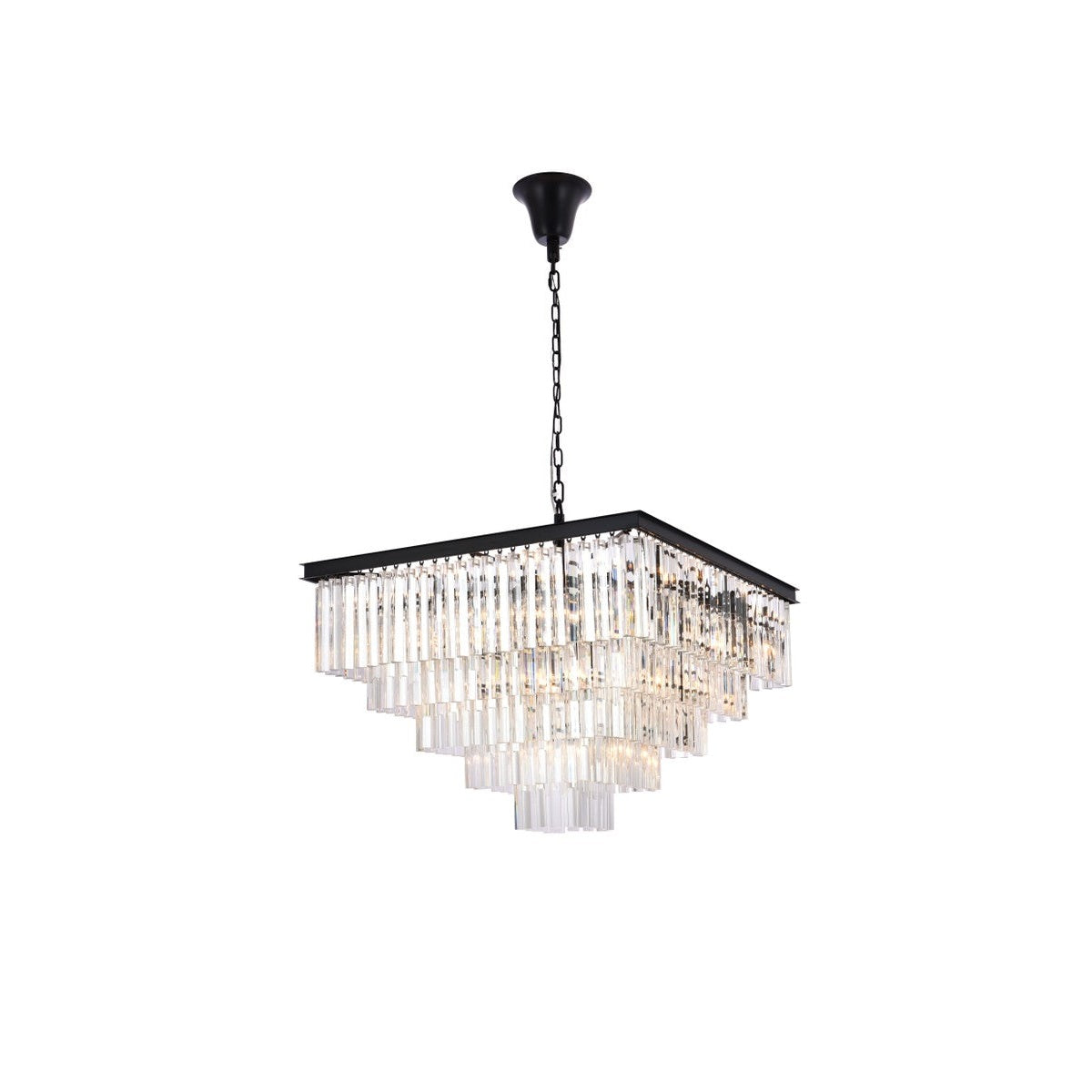 Elegant Lighting - 1201S34MB/RC - 21 Light Chandelier - Sydney - Matte black