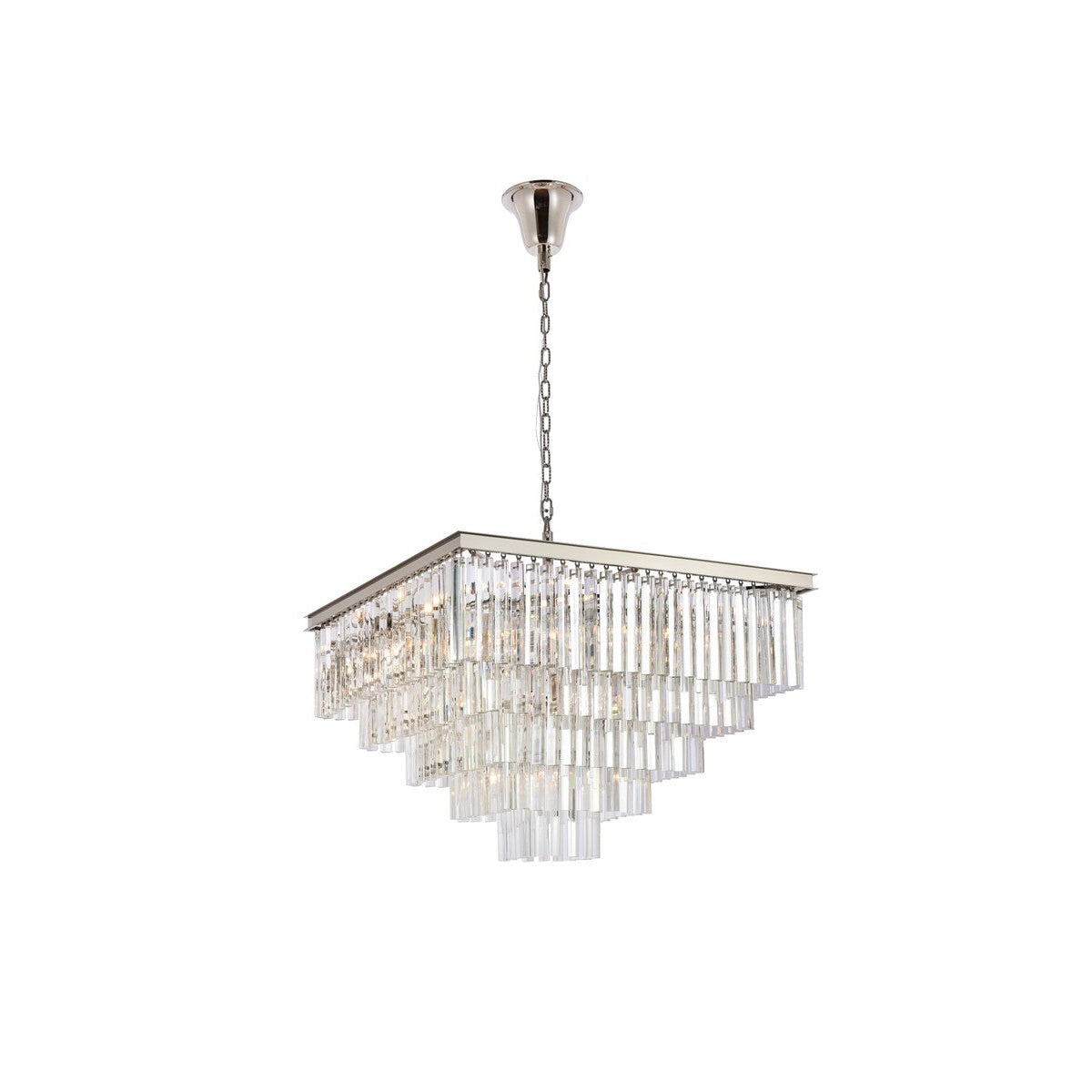 Elegant Lighting - 1201S34PN/RC - 21 Light Chandelier - Sydney - polished nickel