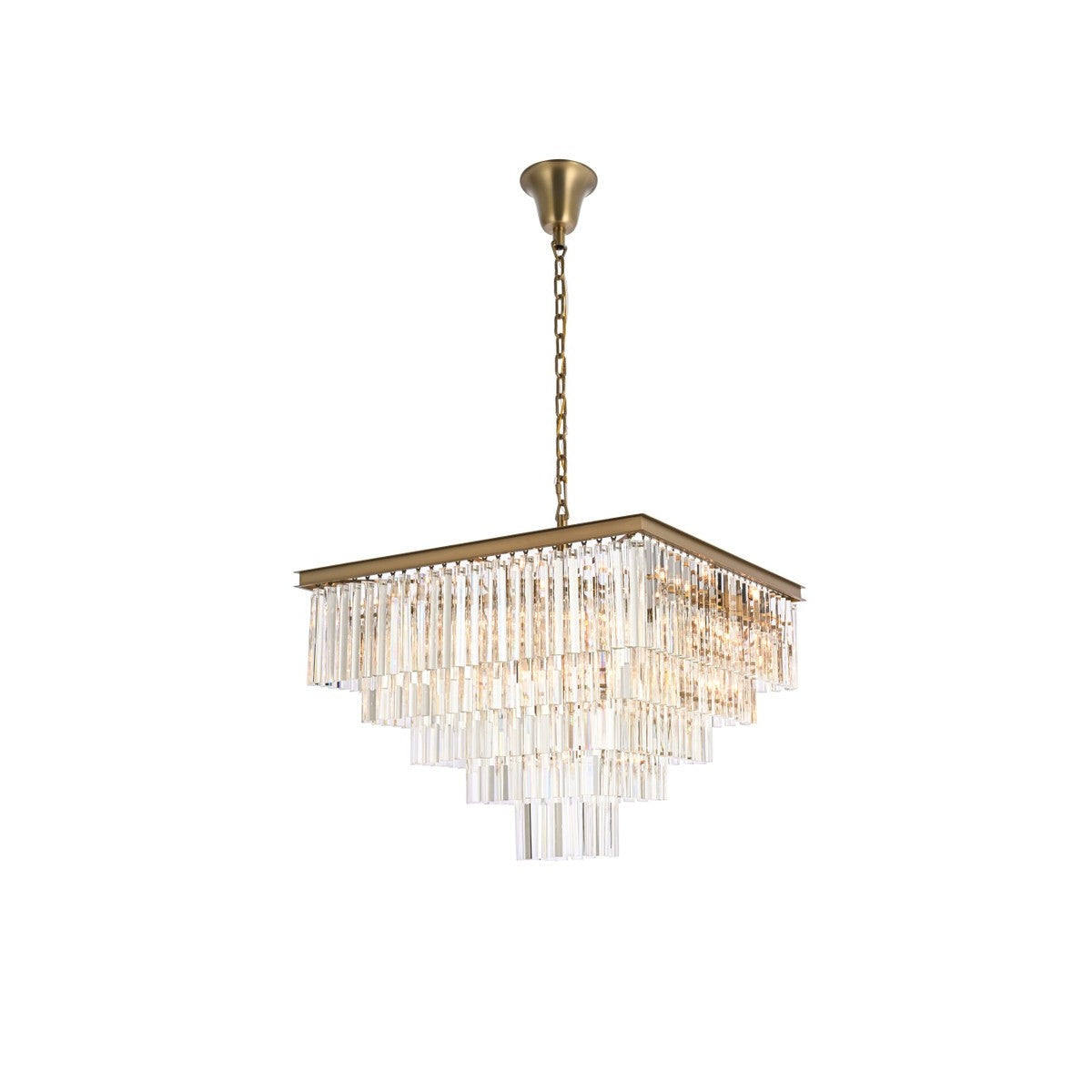 Elegant Lighting - 1201S34SG/RC - 21 Light Chandelier - Sydney - satin gold